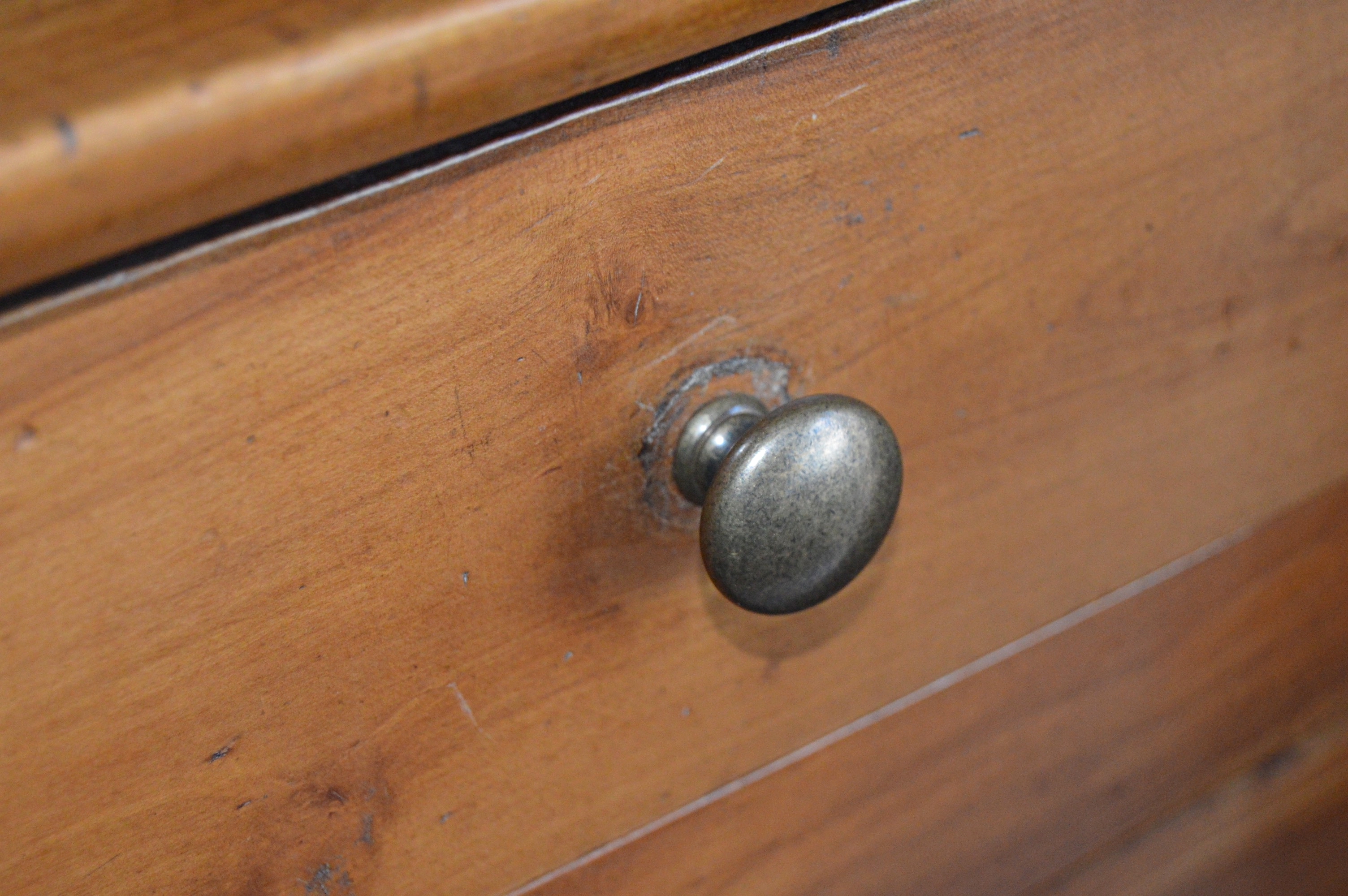 Antique French Style Fruitwood Sideboard