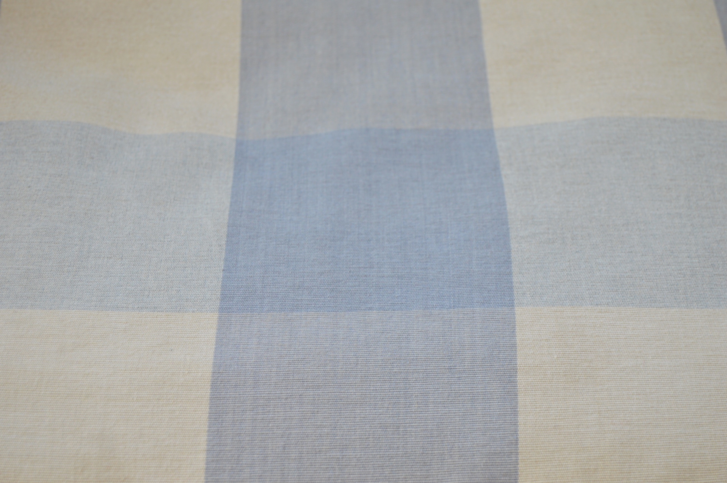 Blue and White Buffalo Check Club Chair