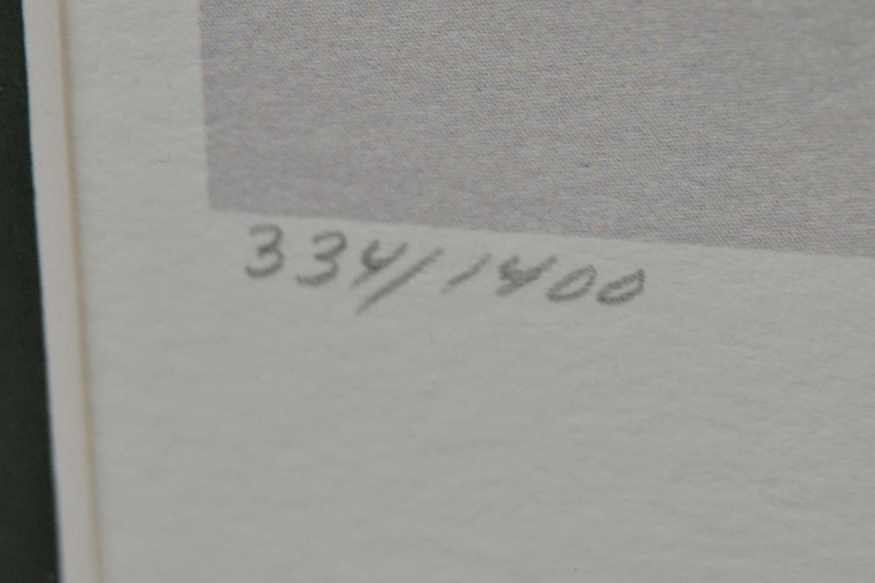 John Ruthven Offset Lithograph "Rose-breasted Grosbeak"