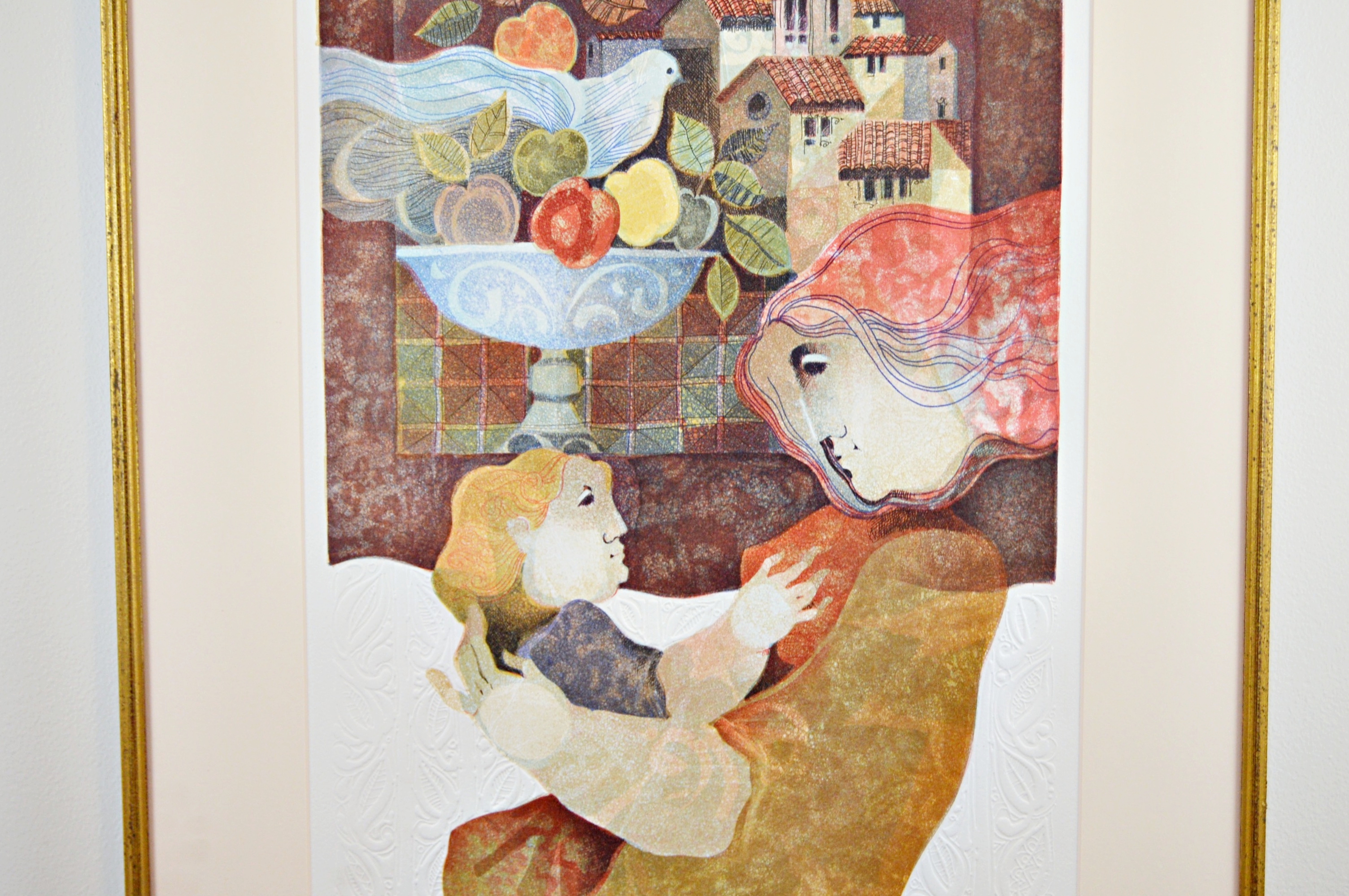 Alvar Sunol Limited Edition Lithograph "Maternitat Natura I Pau"