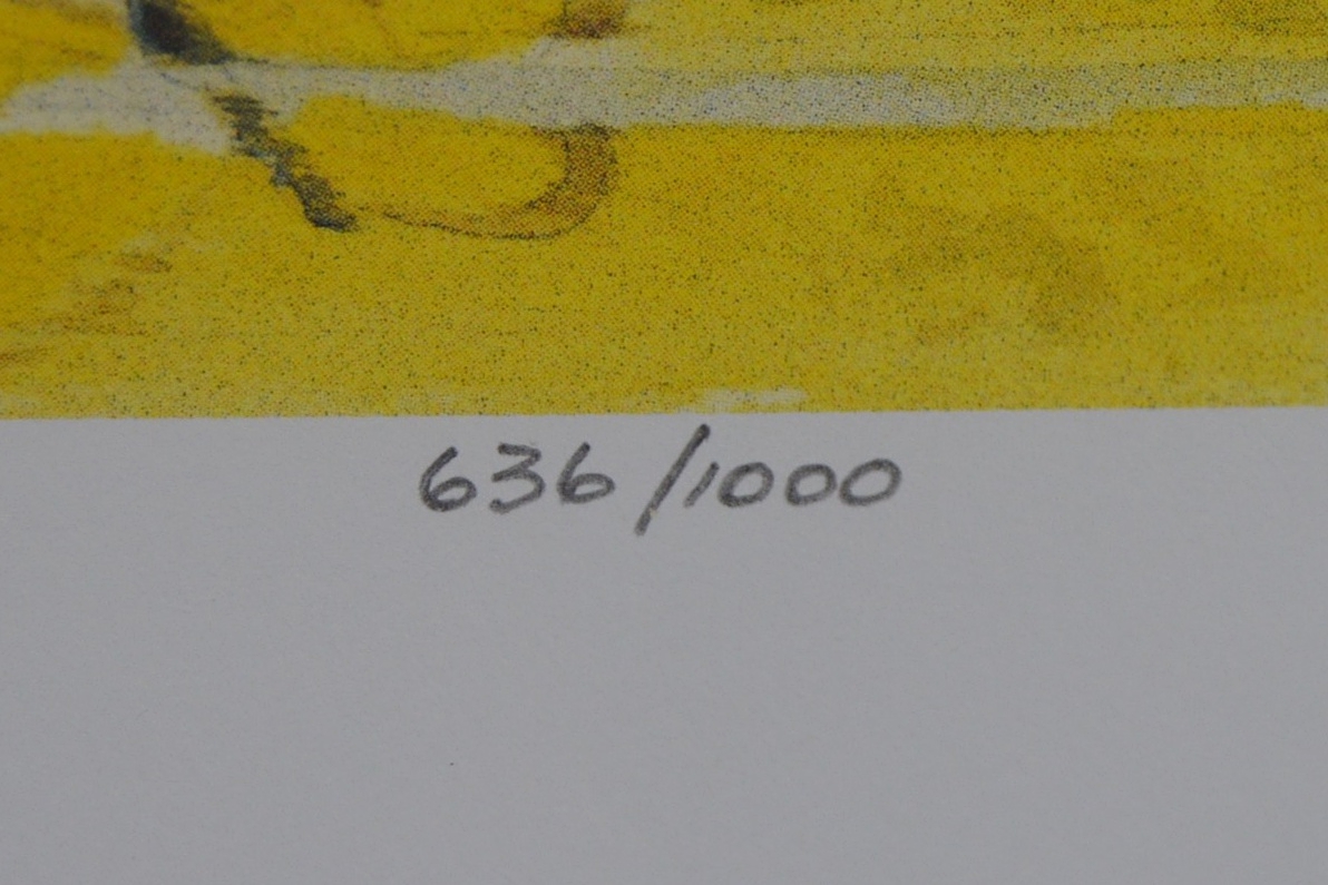 John Ruthven Limited Edition Offset Lithograph "Butterflies"