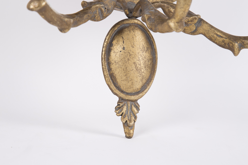 Ornate Wall Mirror with Candelabra
