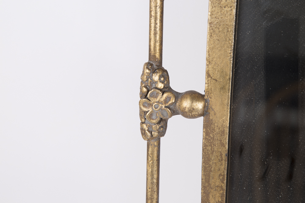 Ornate Wall Mirror with Candelabra