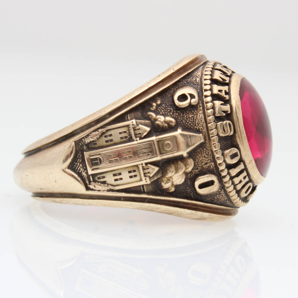 10K Yellow Gold Men's Ohio State 1960 Class Ring