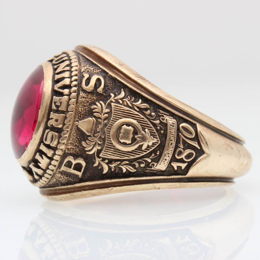 10K Yellow Gold Men's Ohio State 1960 Class Ring