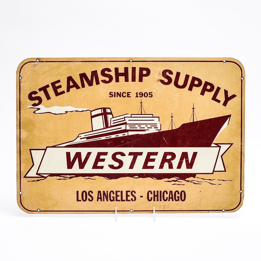 Western Steamship Supply Sign