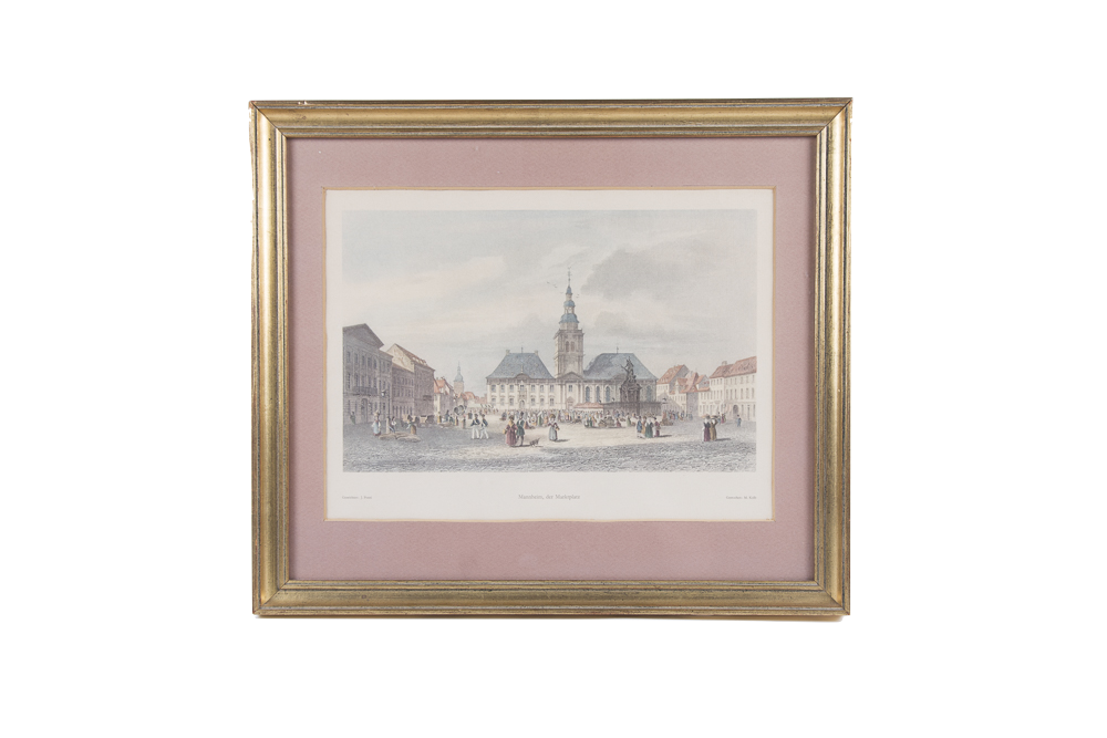 Set of Antique Hand Colored Prints