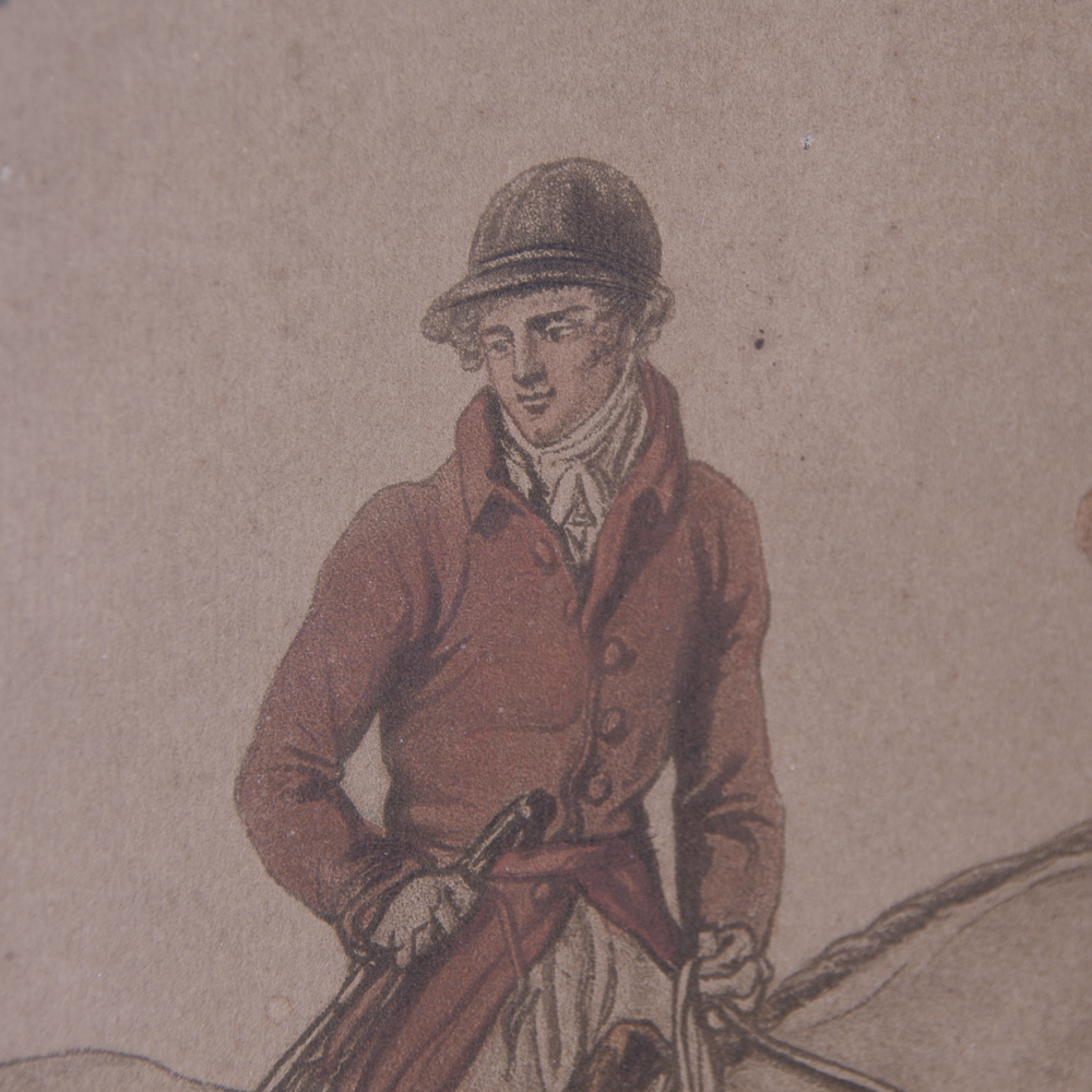 Set of Antique Hand Colored Prints