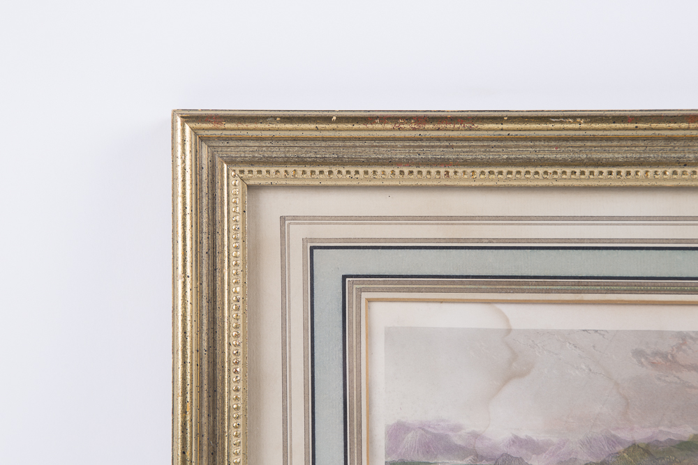 Set of Antique Hand Colored Prints