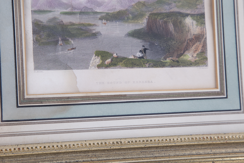 Set of Antique Hand Colored Prints