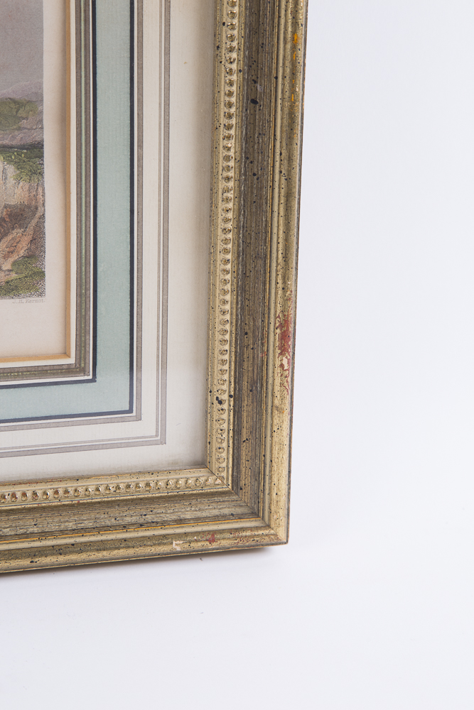 Set of Antique Hand Colored Prints