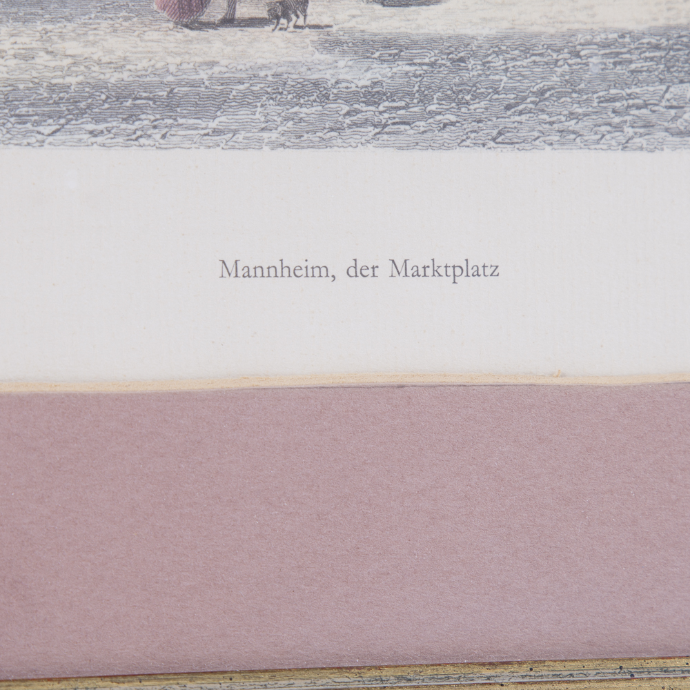 Set of Antique Hand Colored Prints