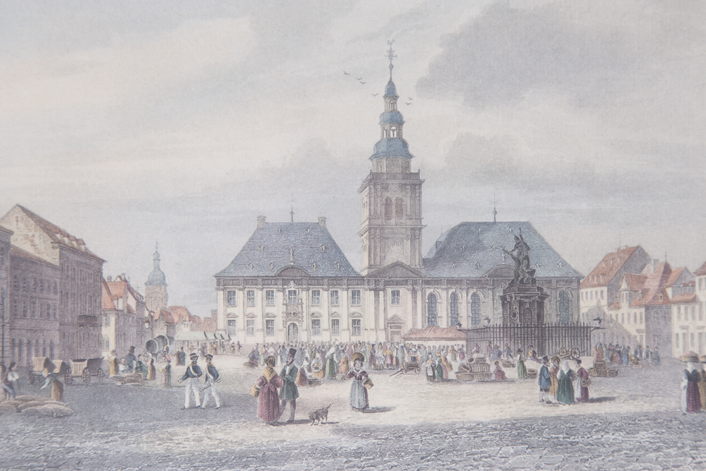 Set of Antique Hand Colored Prints