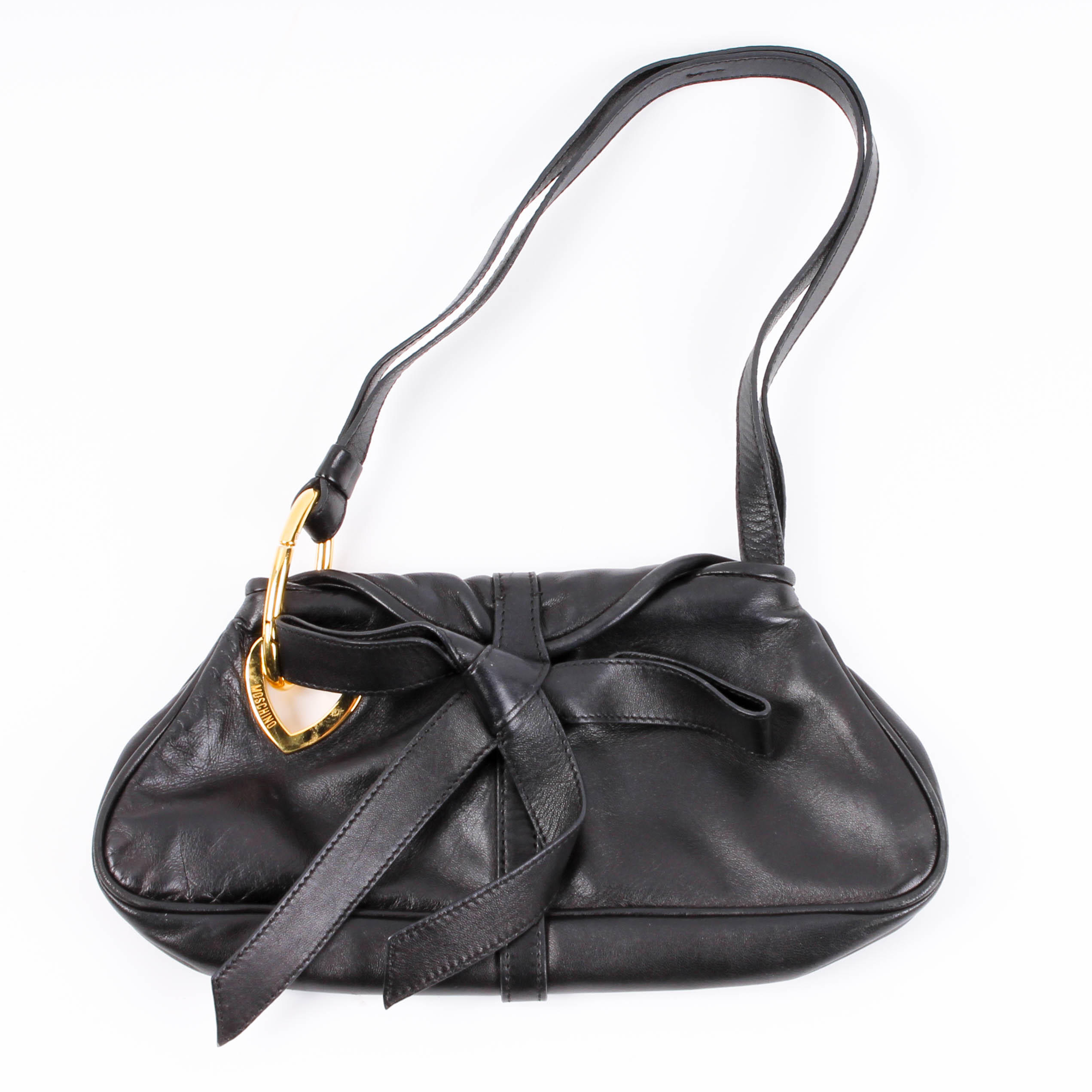 Moschino Black Leather Handbag
