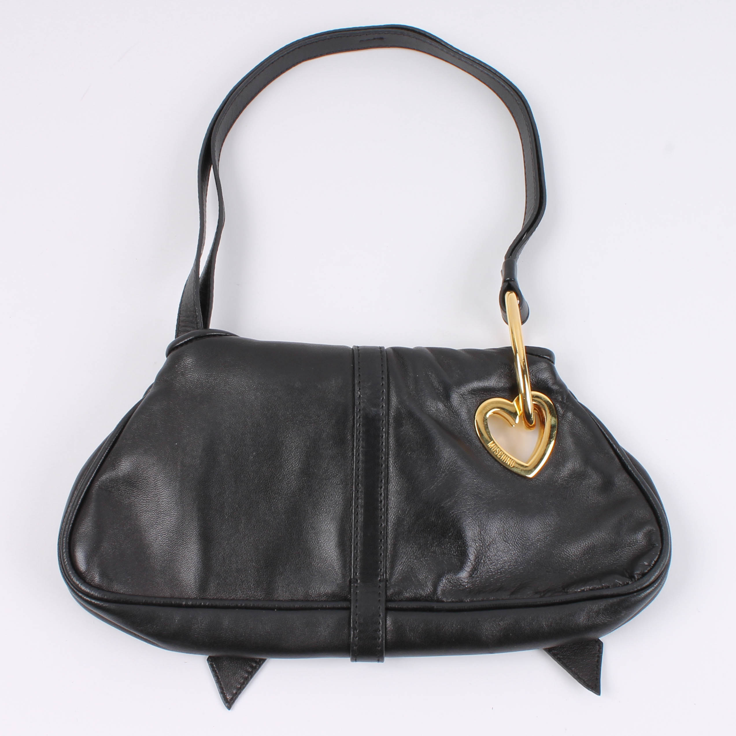Moschino Black Leather Handbag