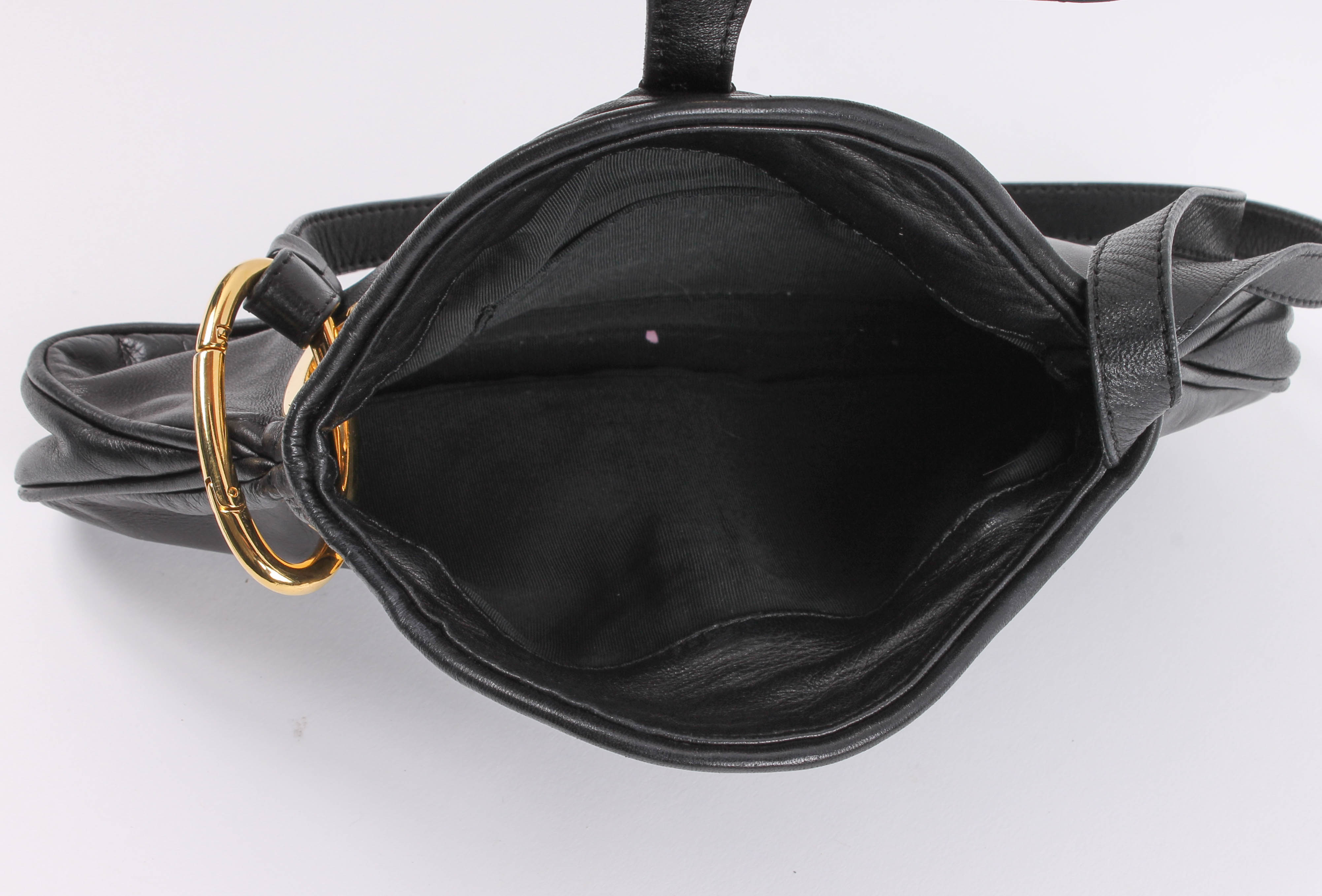 Moschino Black Leather Handbag