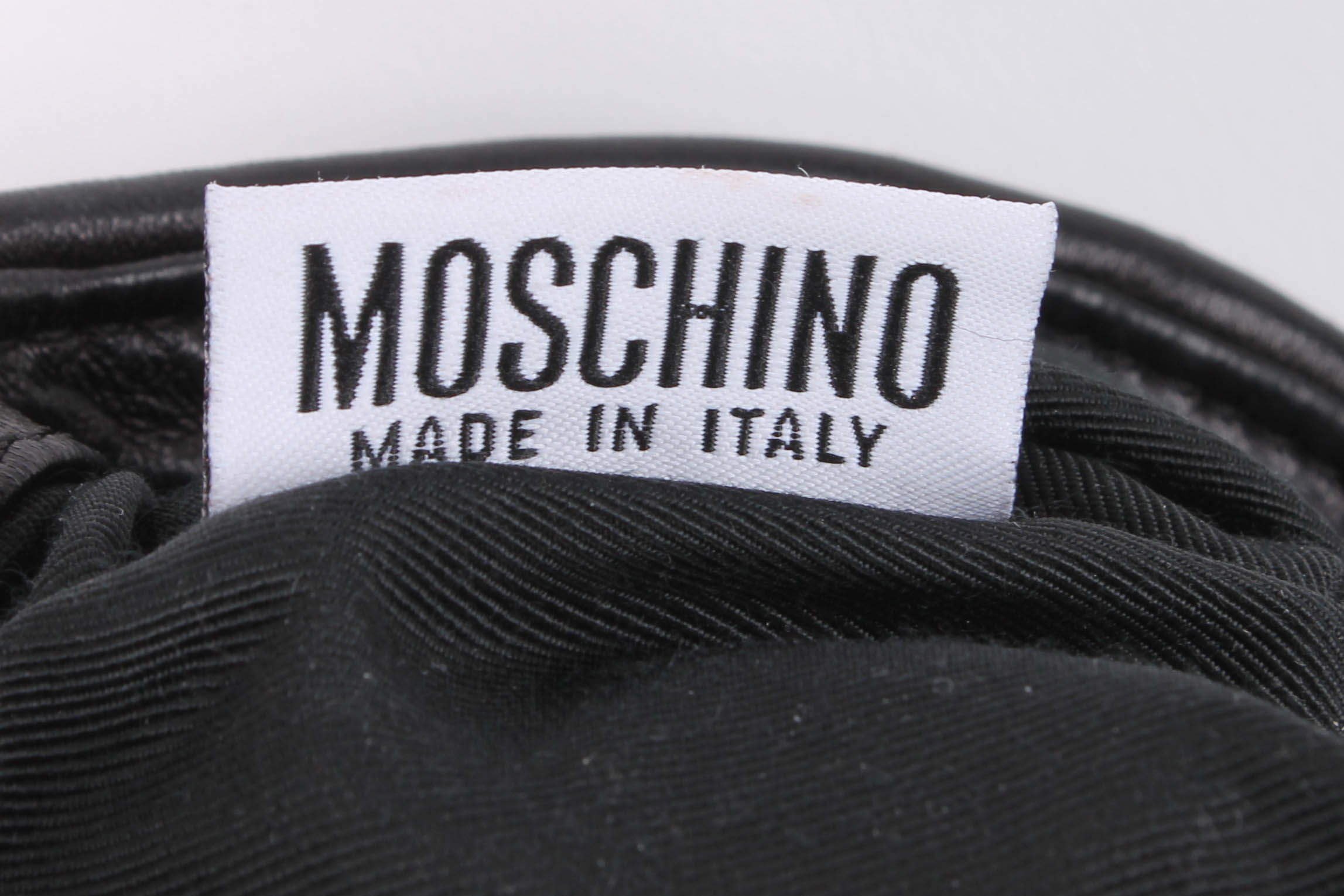 Moschino Black Leather Handbag