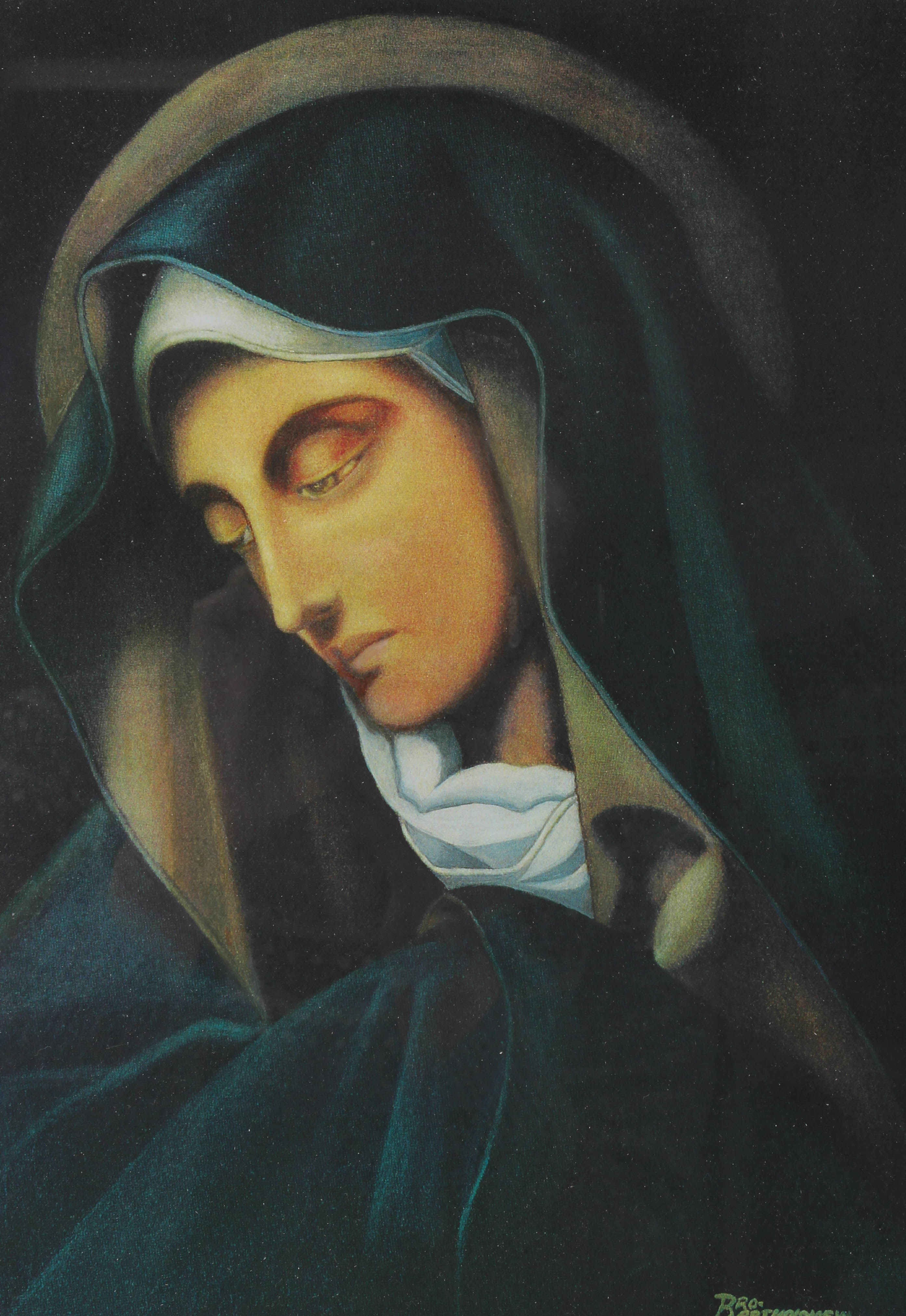 Brother Bartholomew Offset Lithograph