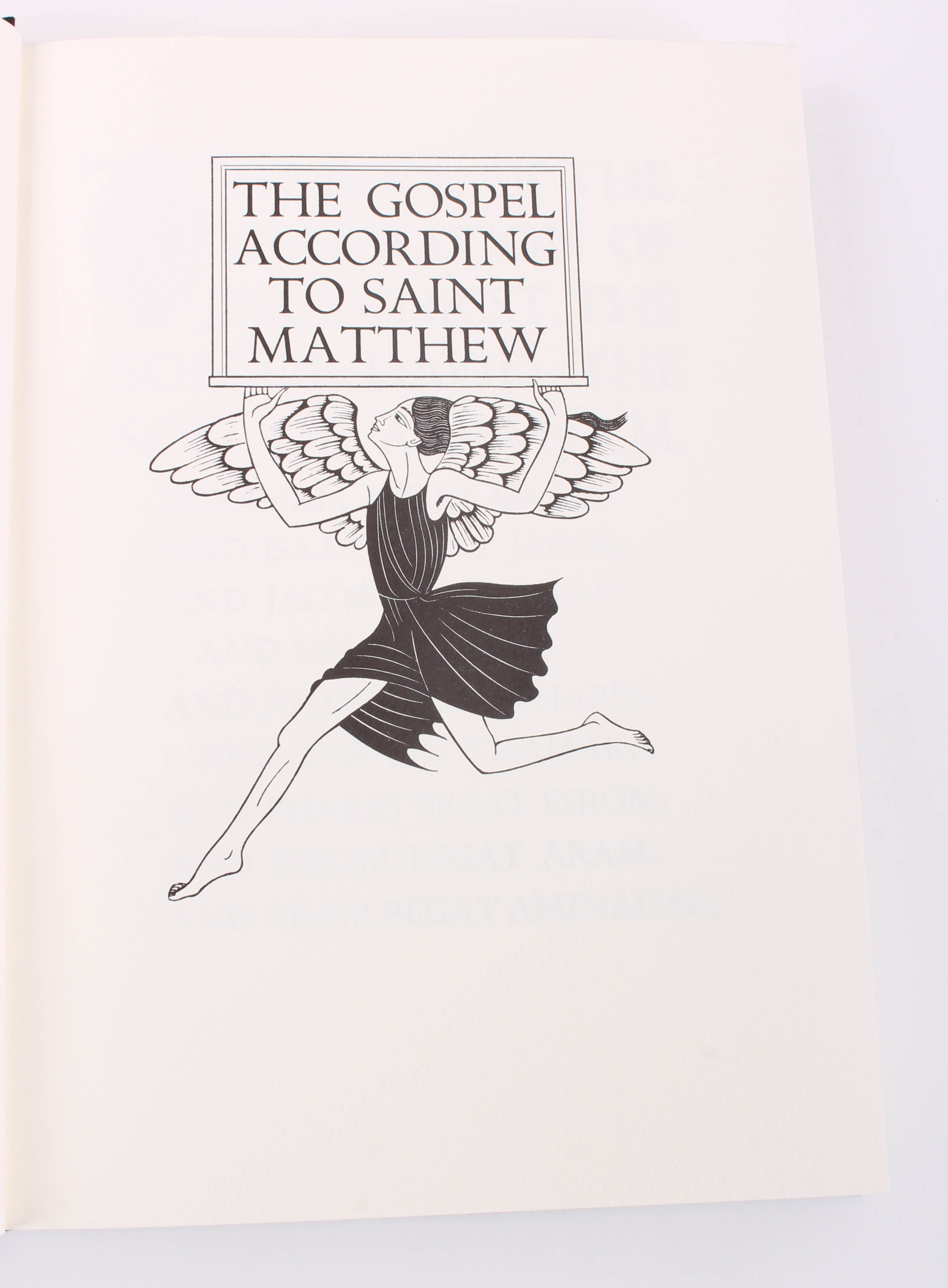 Eric Gill Illustrated Limited Edition Book "The Four Gospels"