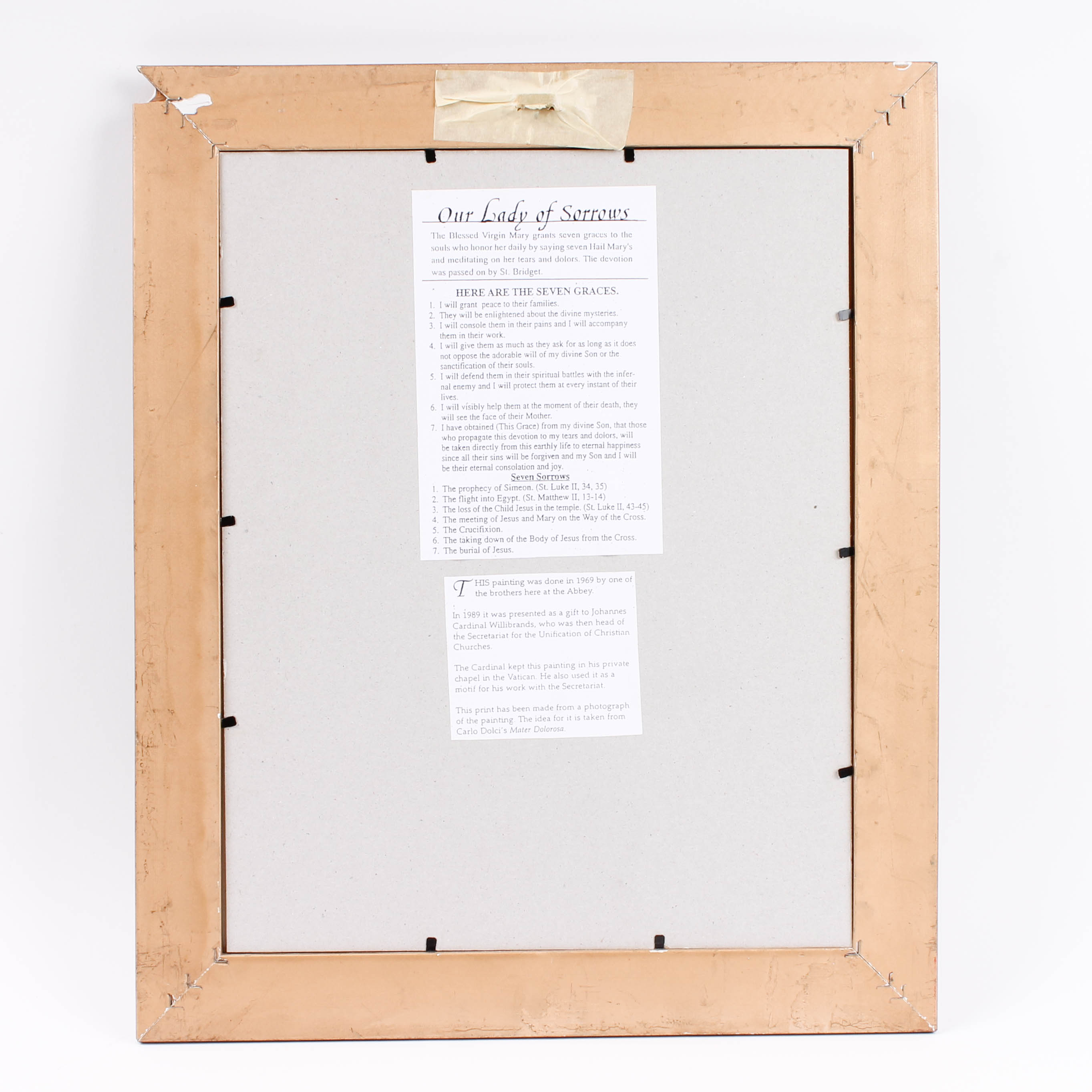 Brother Bartholomew Offset Lithograph