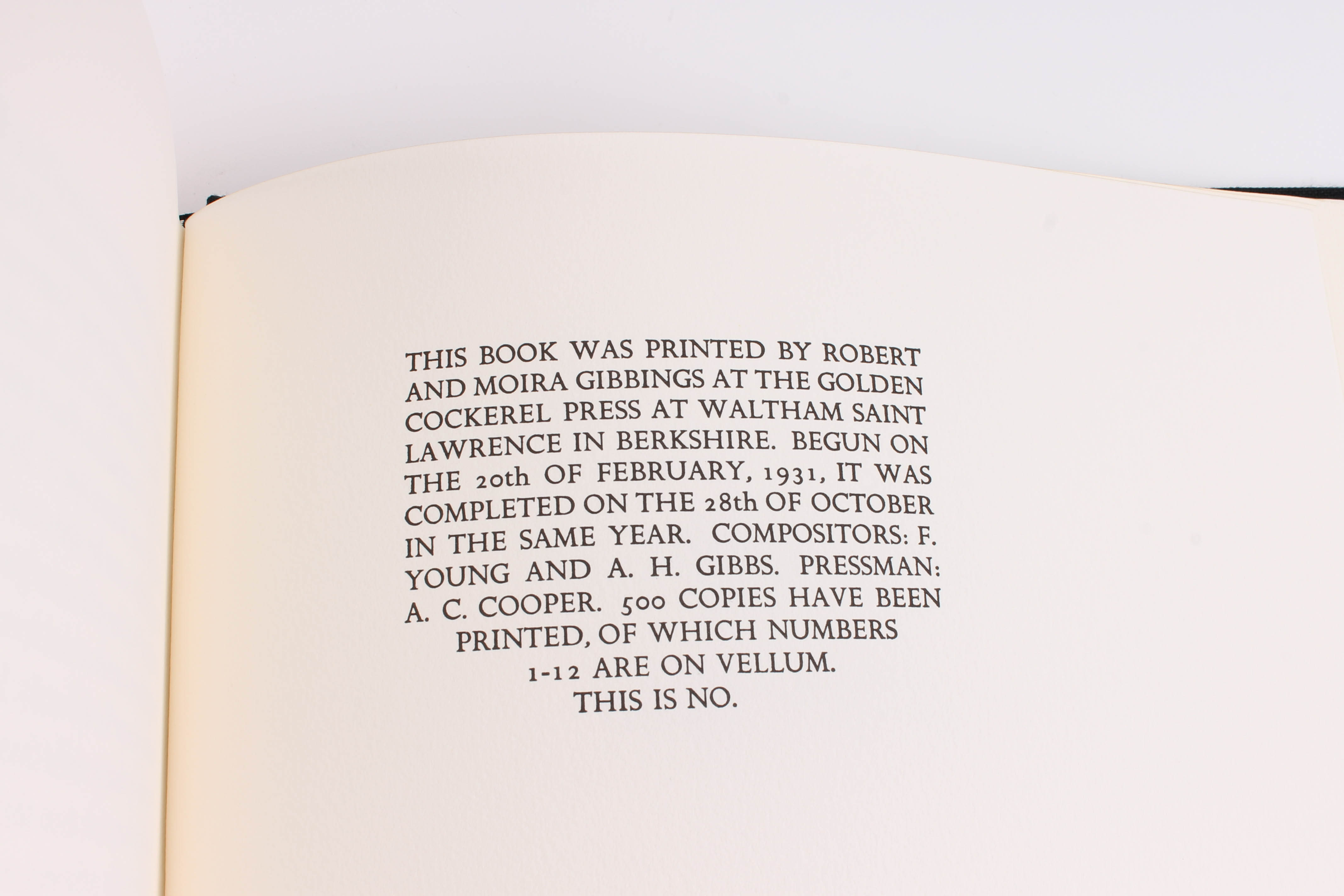 Eric Gill Illustrated Limited Edition Book "The Four Gospels"