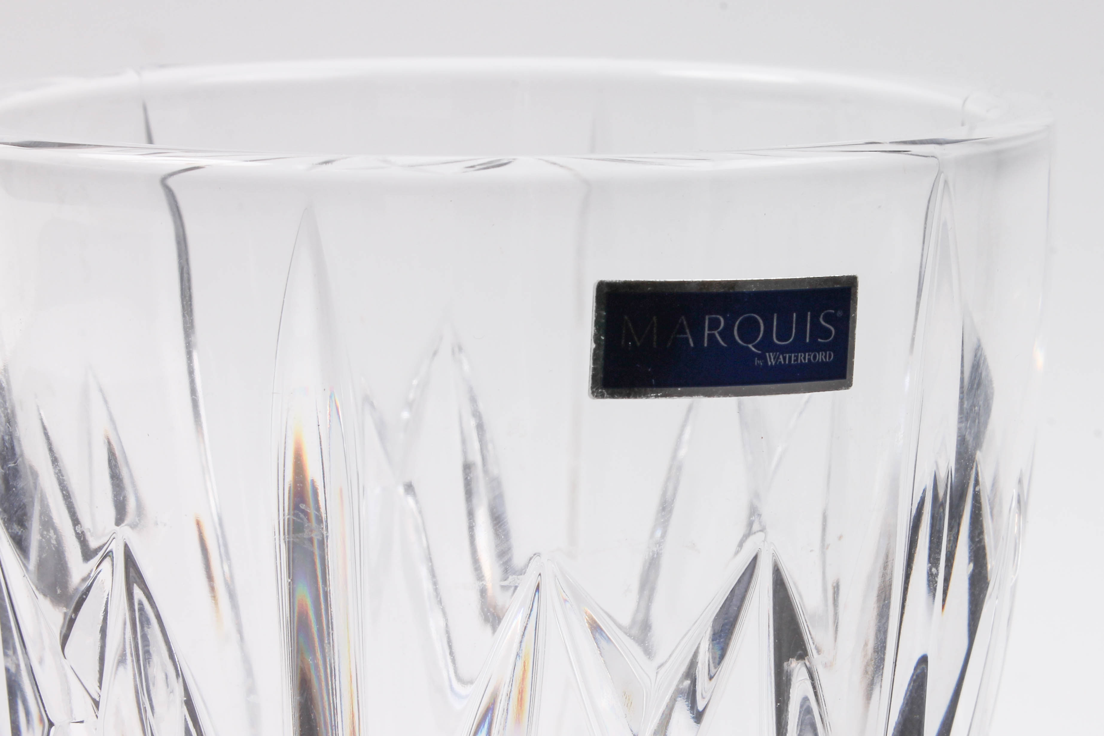 Marquis by Waterford Brookside Hurricane Rose Vase