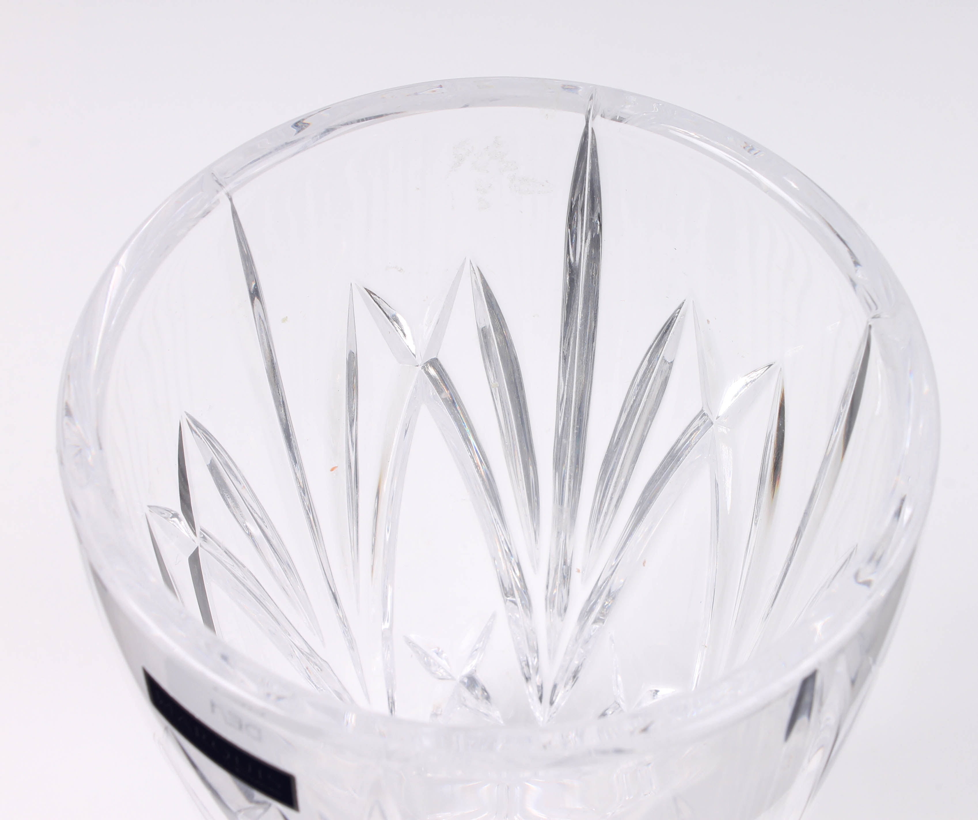 Marquis by Waterford Brookside Hurricane Rose Vase