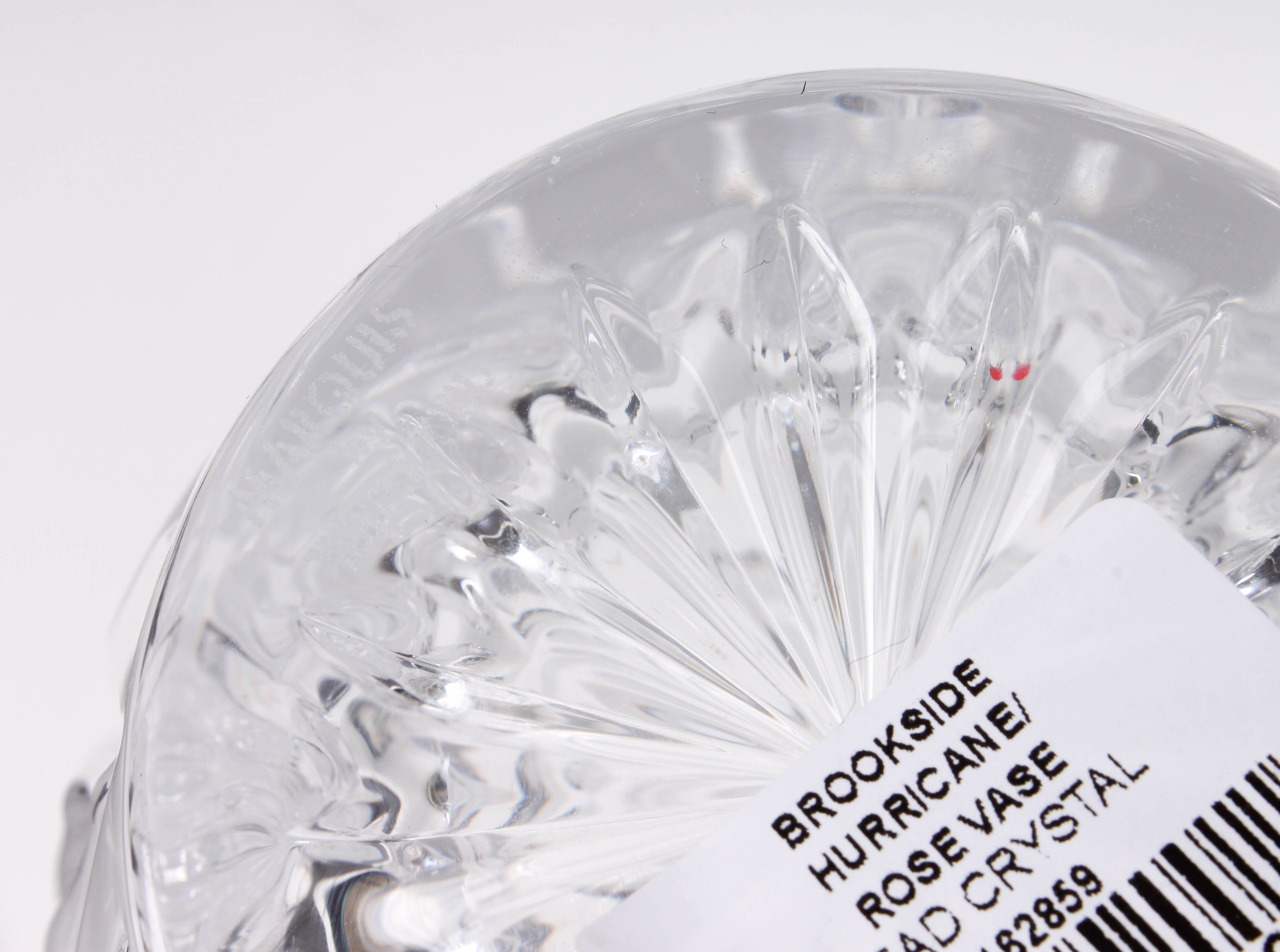 Marquis by Waterford Brookside Hurricane Rose Vase