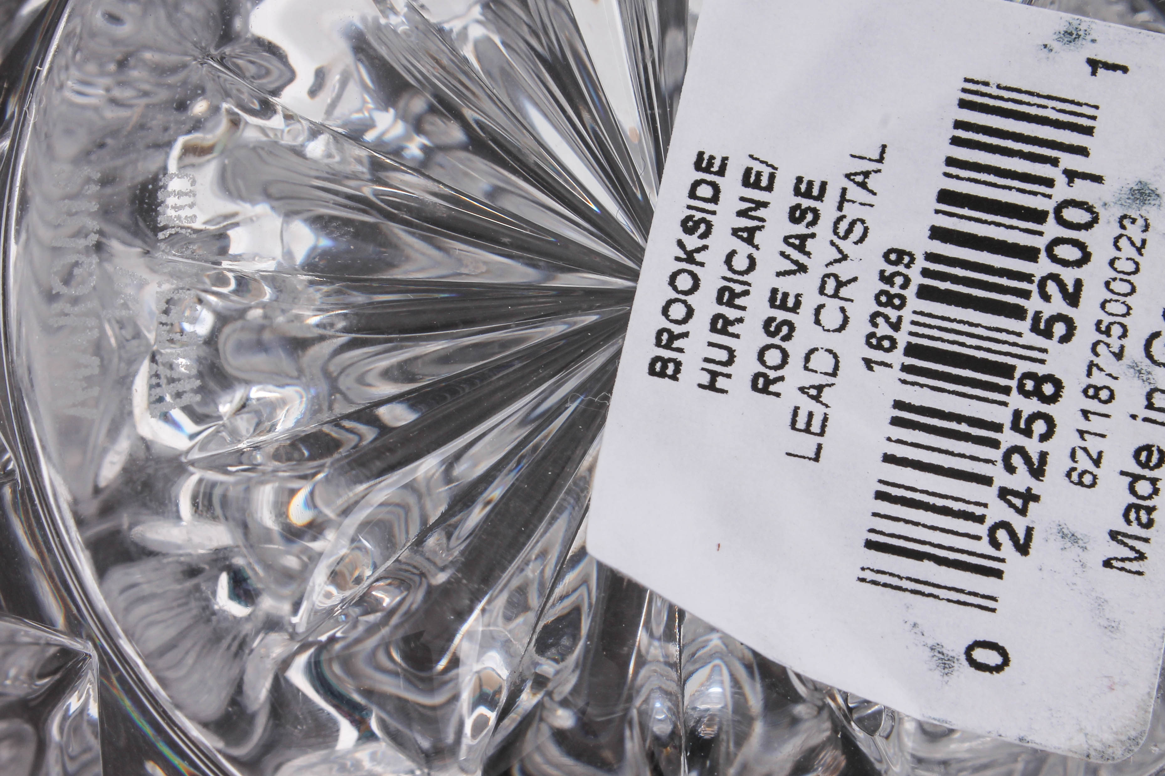 Marquis by Waterford Brookside Hurricane Rose Vase