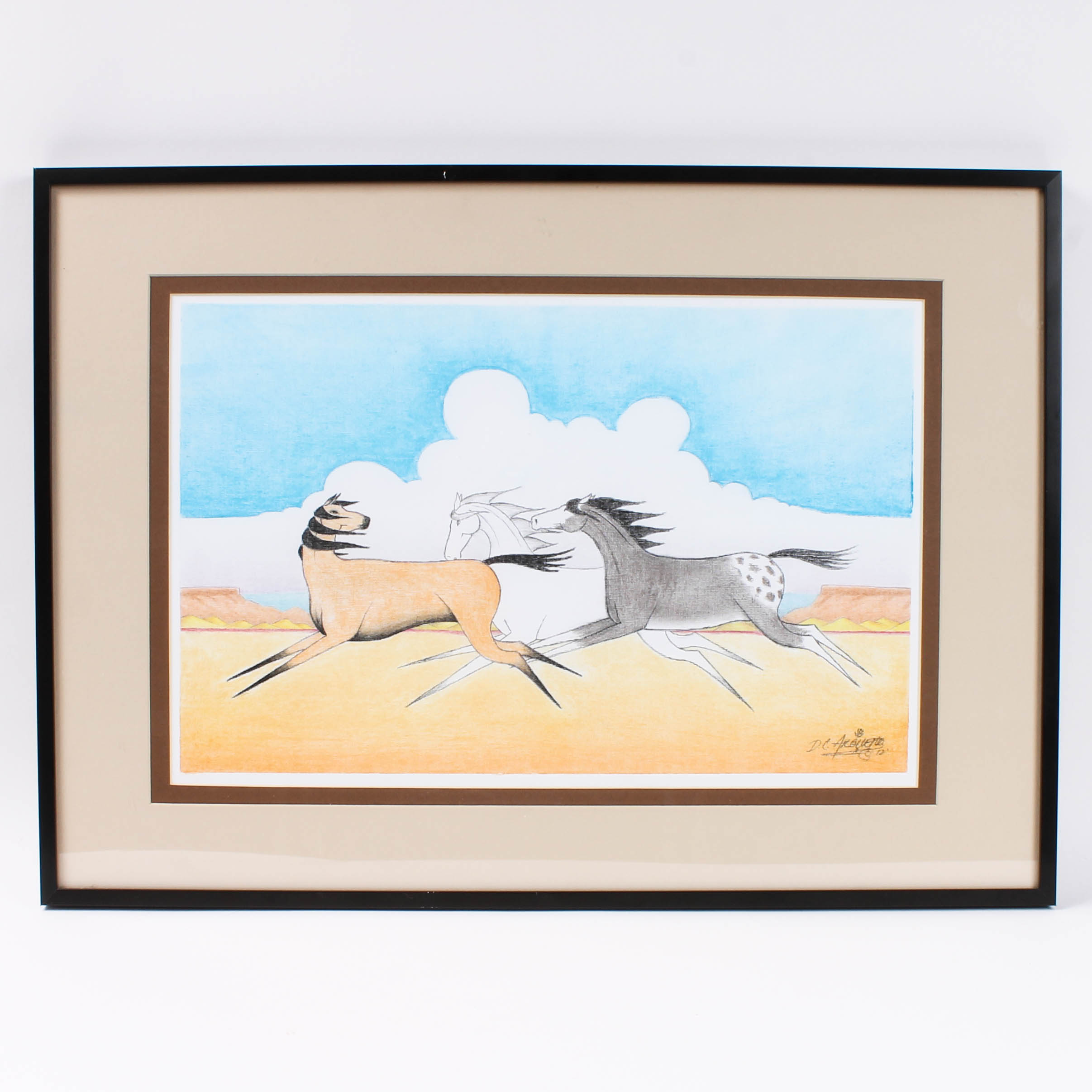 Dominic C. Arquero of Cochiti Pueblo Original Drawing