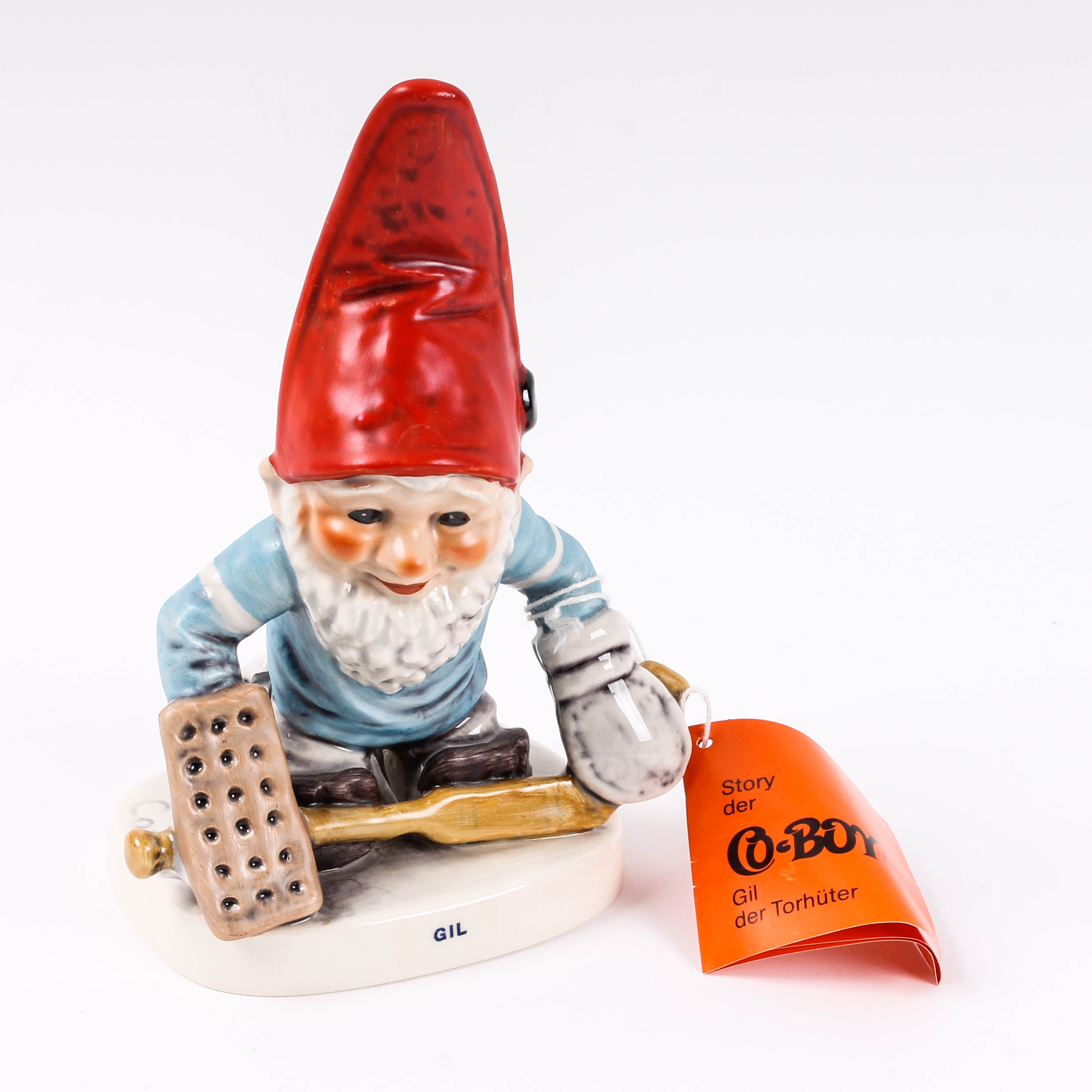 Goebel Hockey Goalie "Gil" Gnome Figurine by Co-Boy