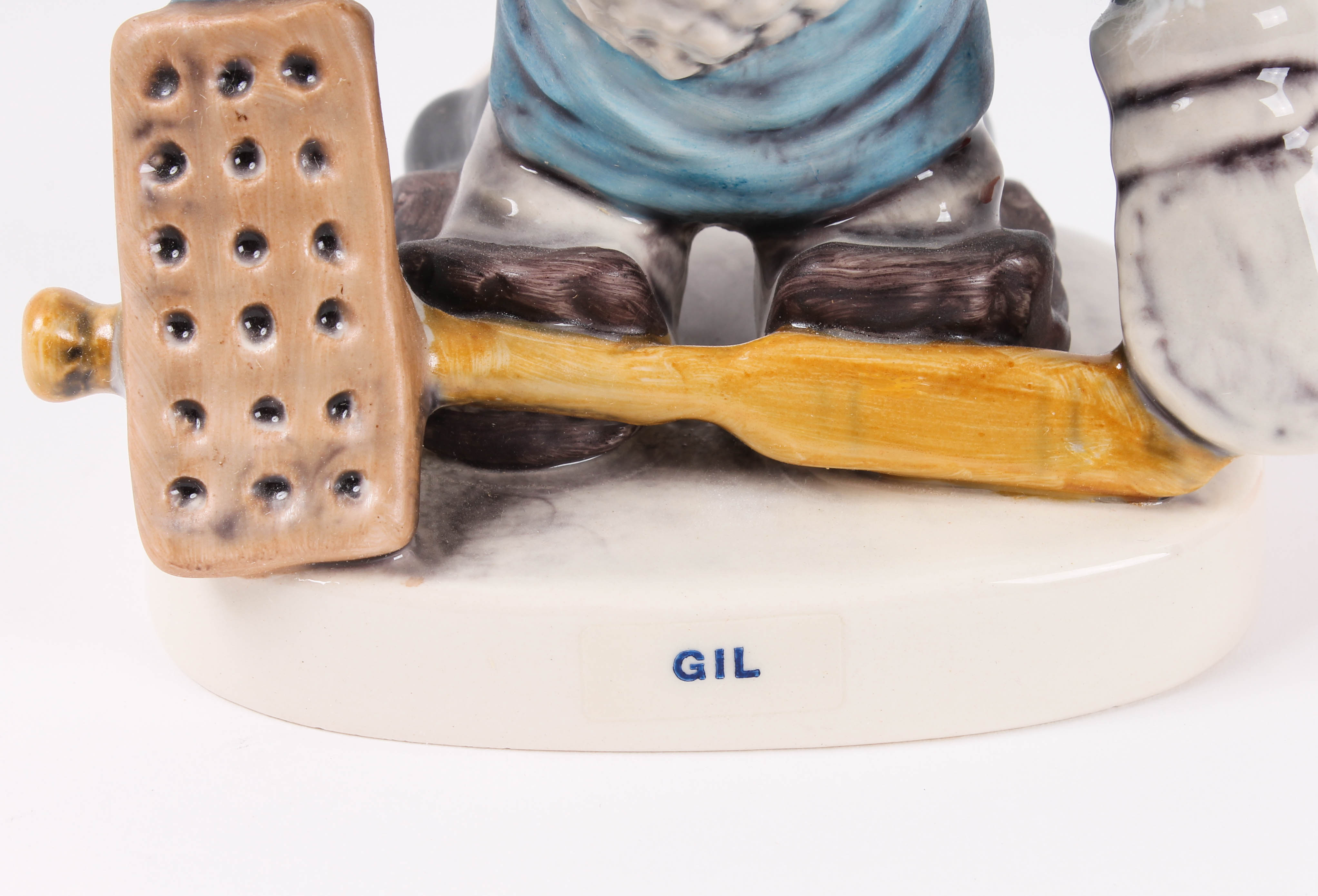 Goebel Hockey Goalie "Gil" Gnome Figurine by Co-Boy