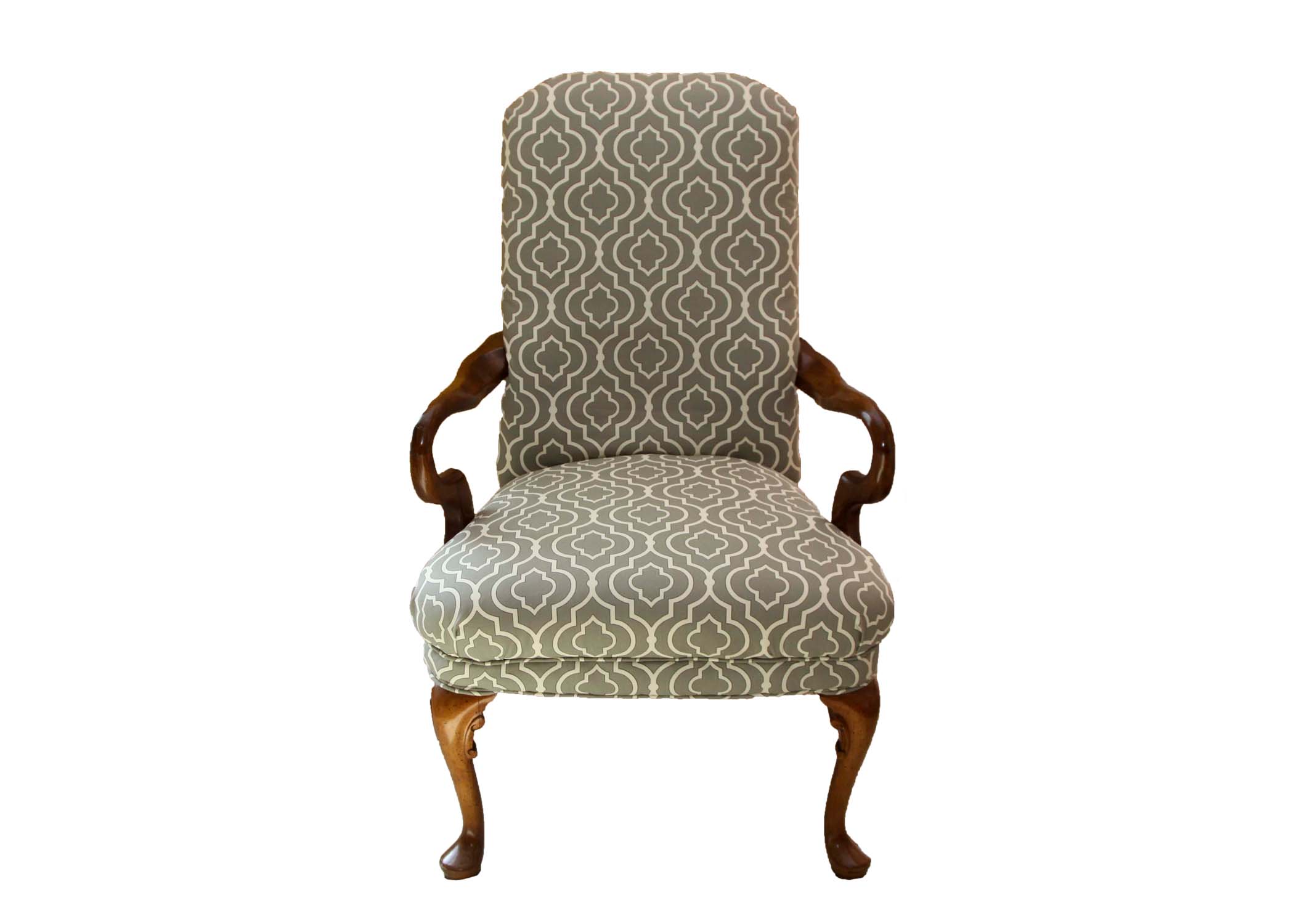Queen Anne Style Arm Chair