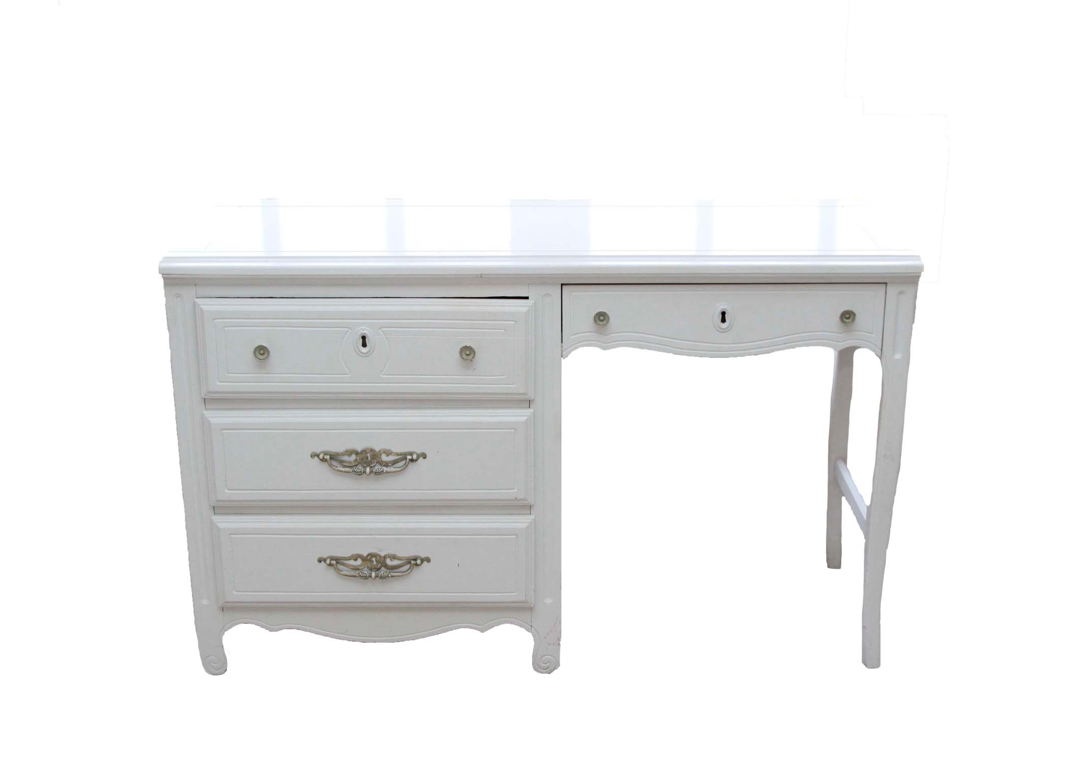 Wooden White Desk