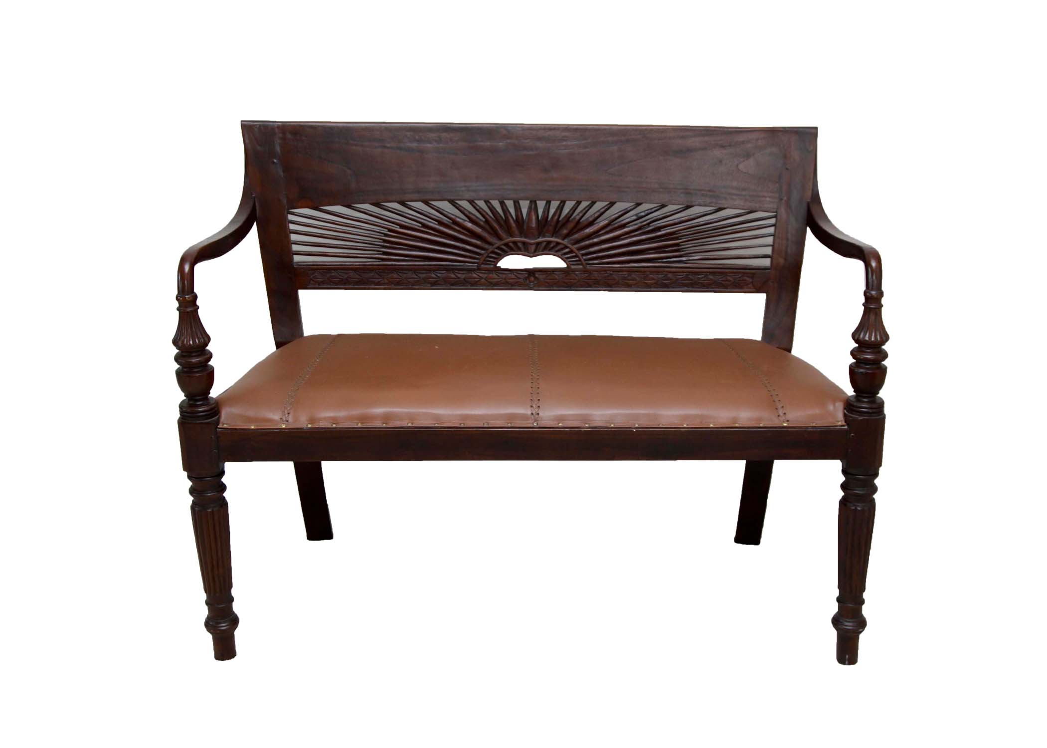 Vintage Edwardian Style Walnut Settee