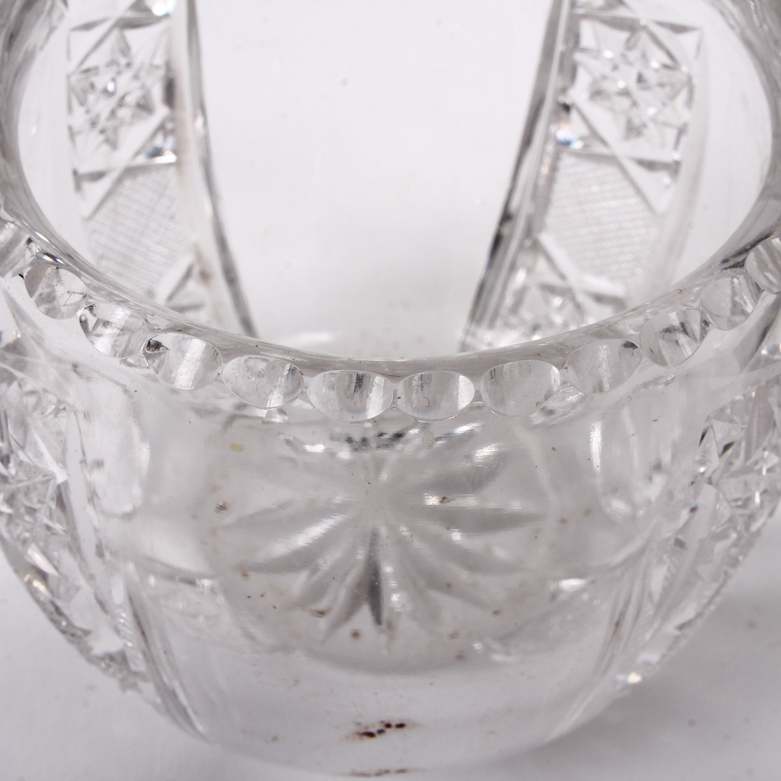 Waterford Heart Tray with Cut Glass Sugar Bowl