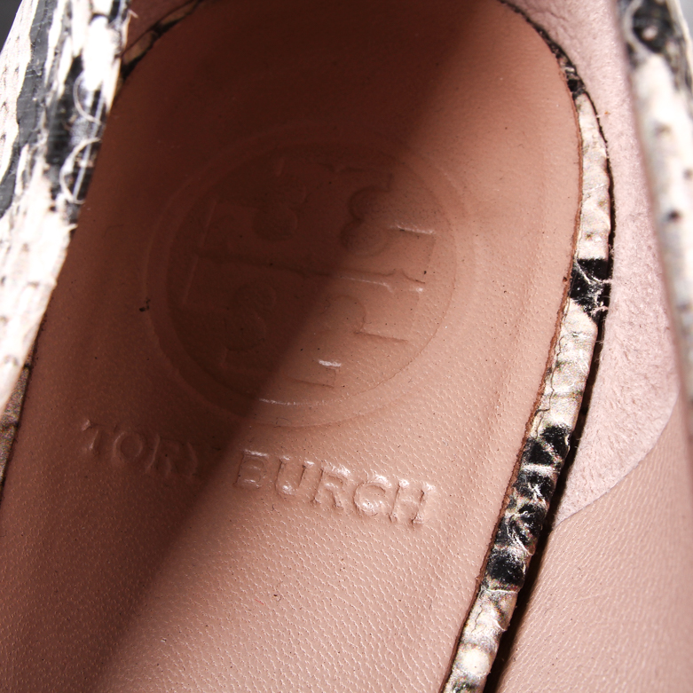 Tory Burch Flats with Snakeskin Print