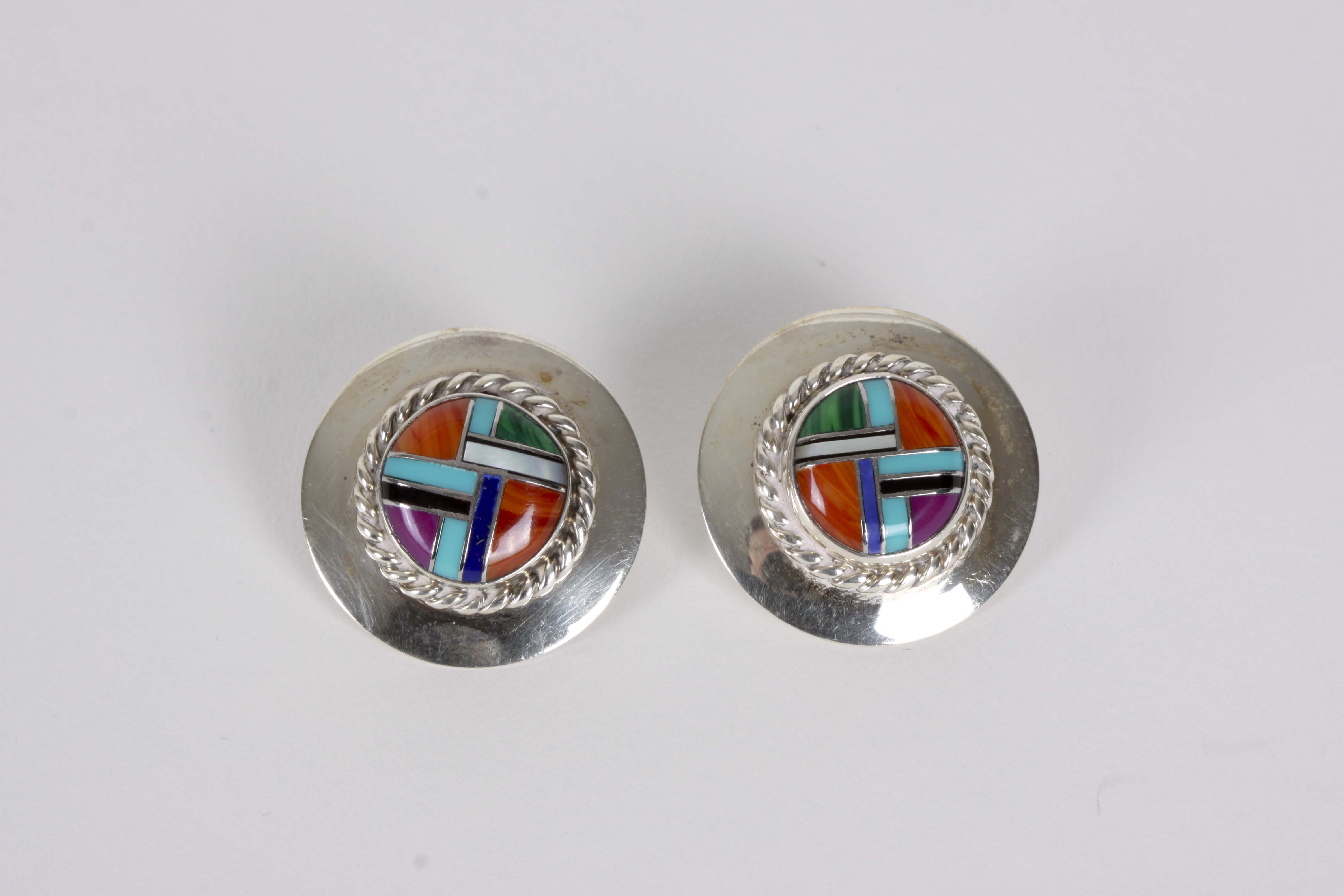 Silver Bracelet, Earrings, and Pendants