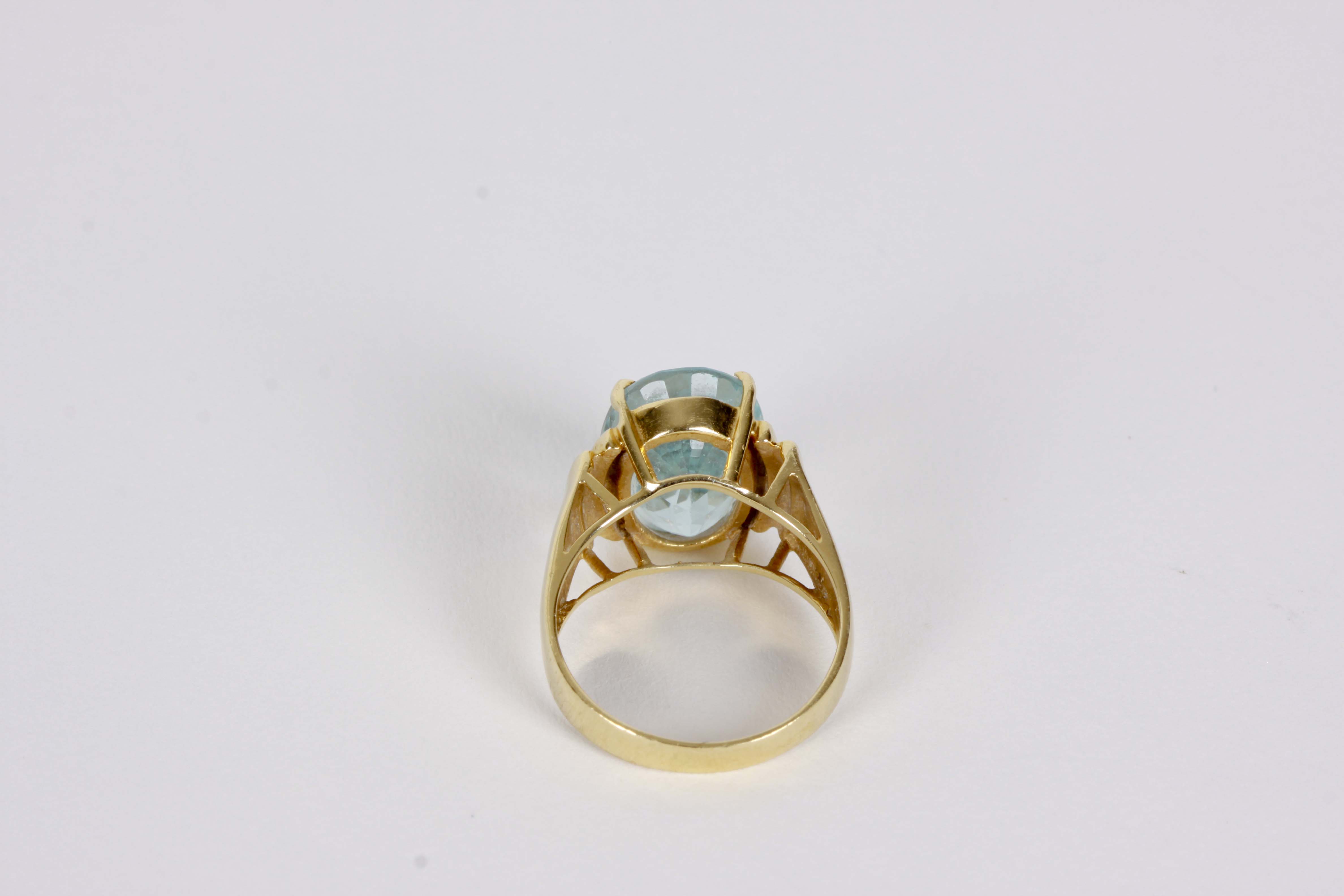 14K Yellow Gold Ring with Topaz
