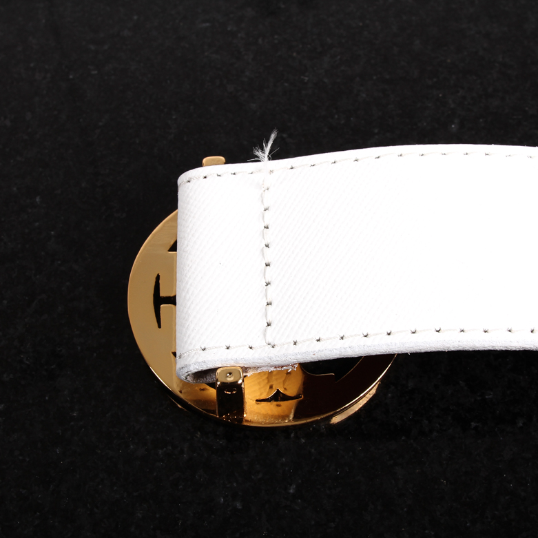 Tory Burch White Leather Belt