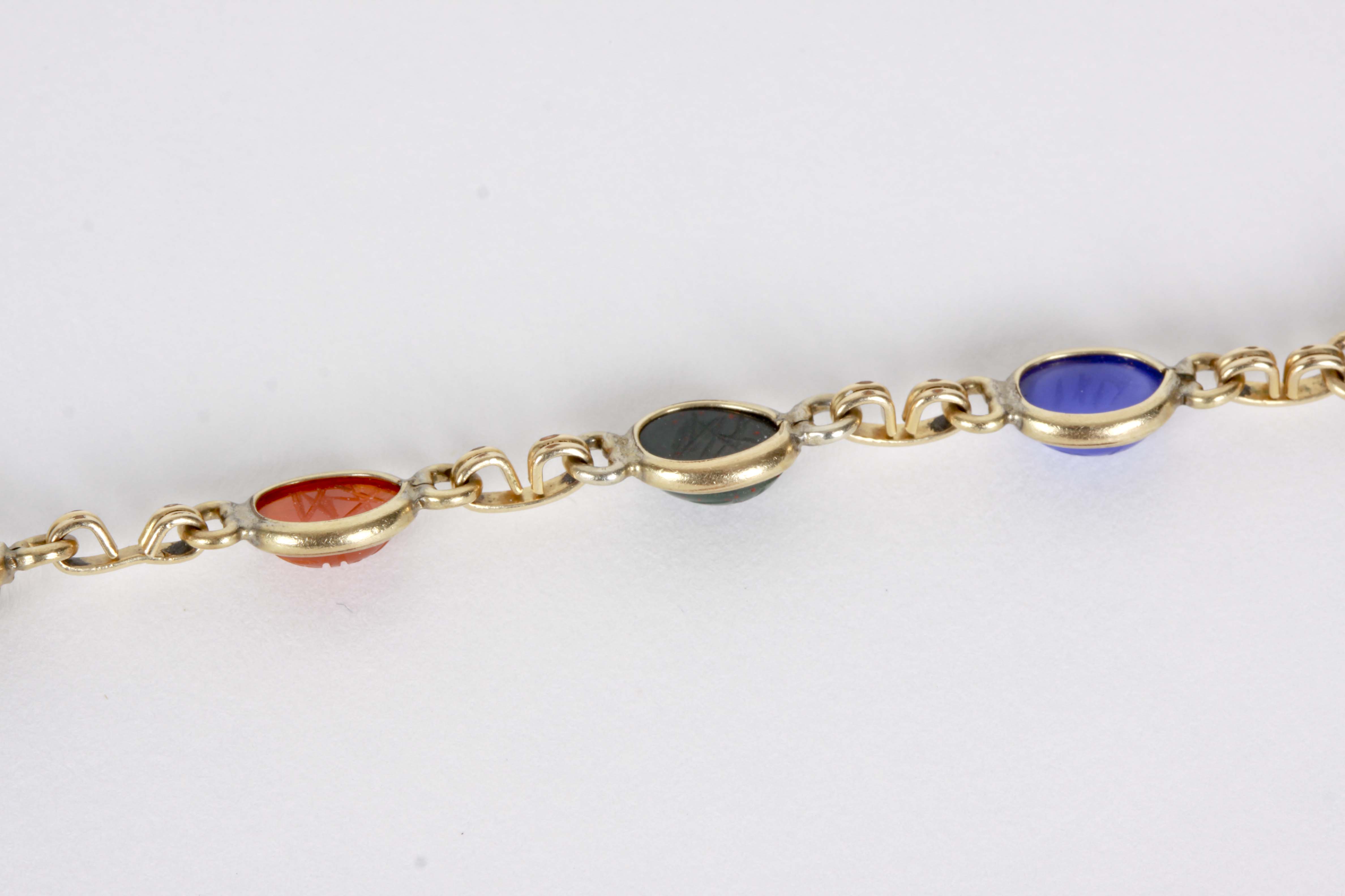 14K Gold Filled Bracelet with Scarabs and Earrings
