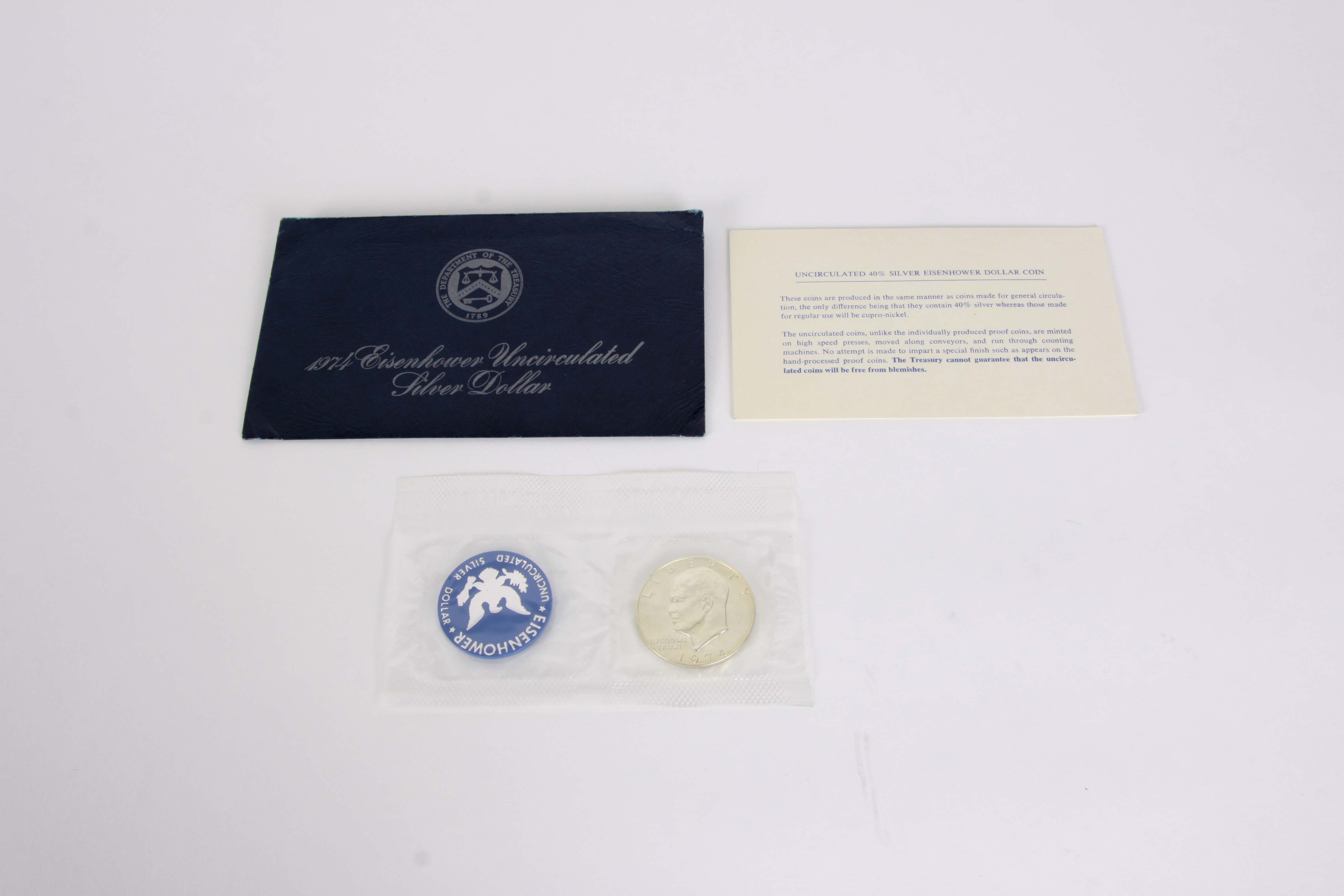 1974-S Uncirculated Eisenhower Silver Dollar