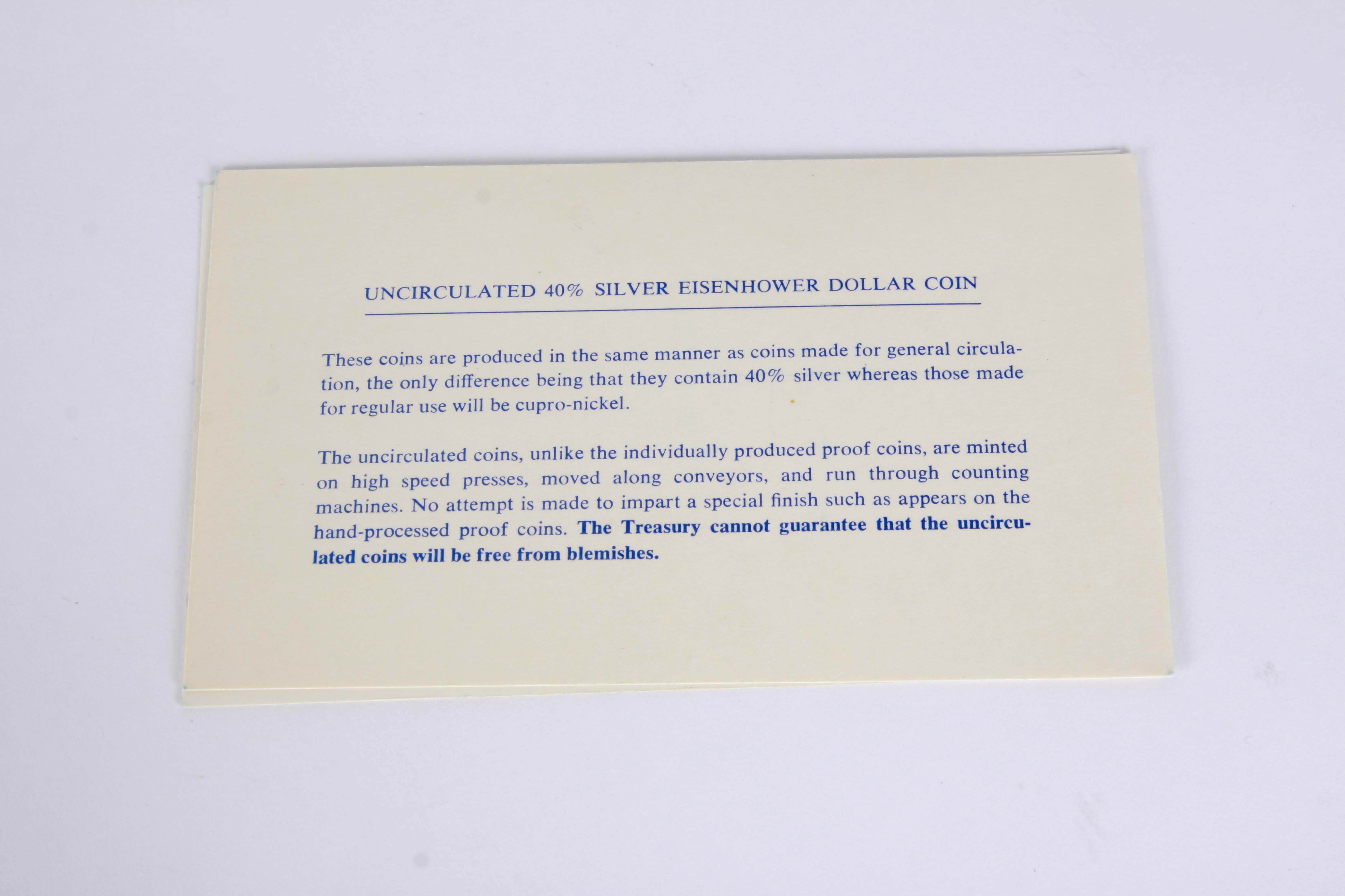 1974-S Uncirculated Eisenhower Silver Dollar