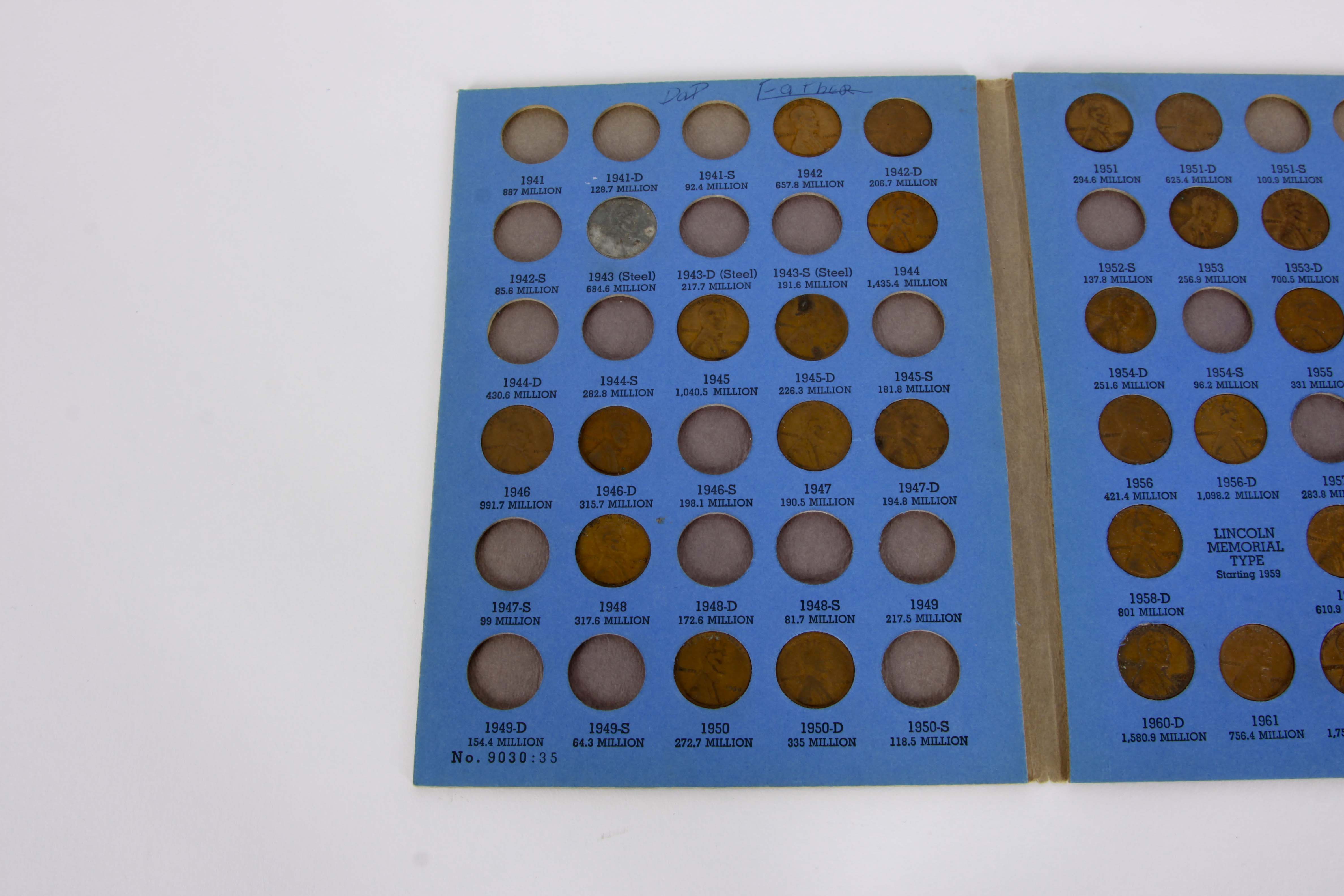 Whitman Folder Collection of Lincoln Head Cents