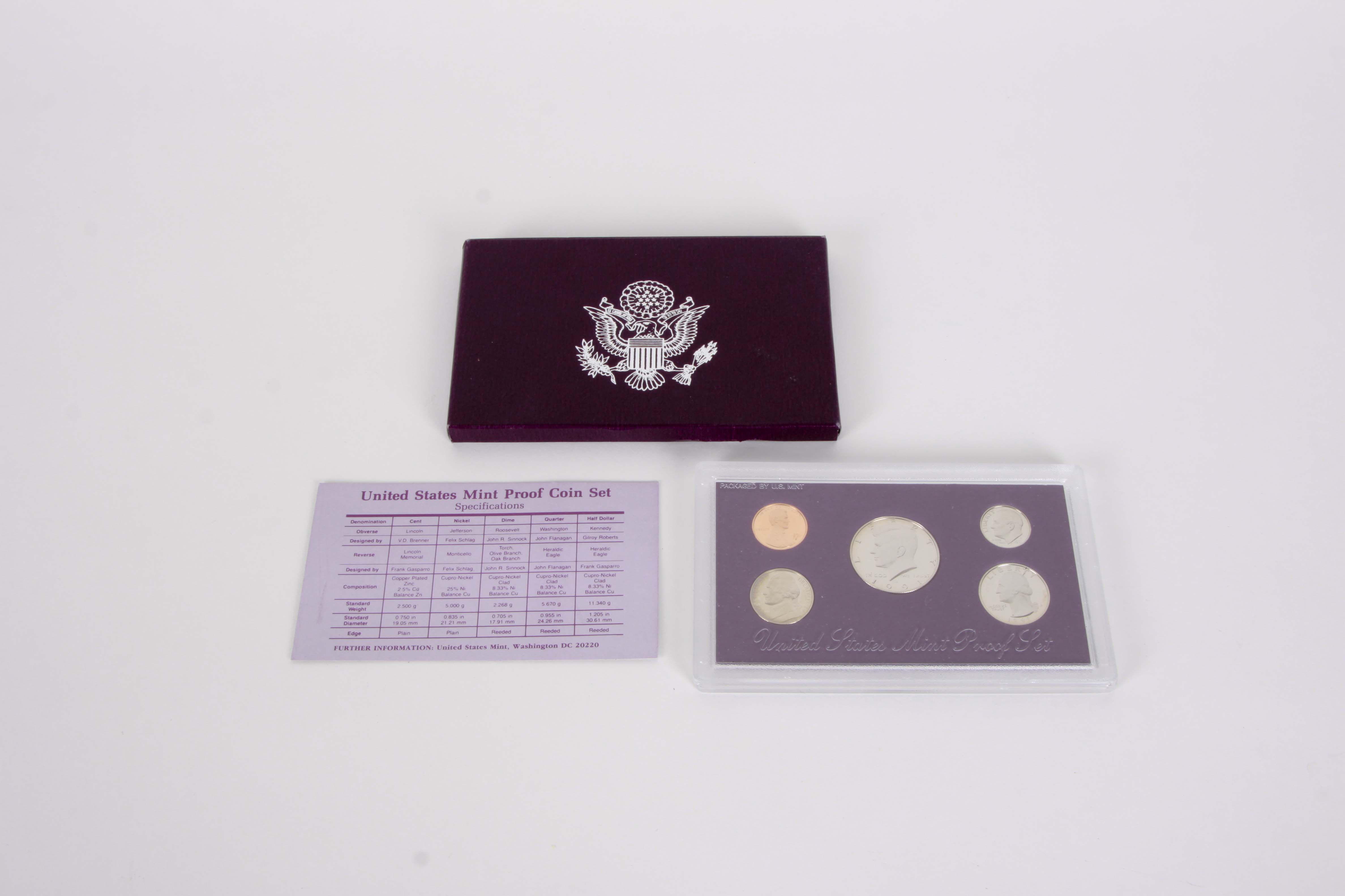 A Collection of Three United States Proof Coin Sets
