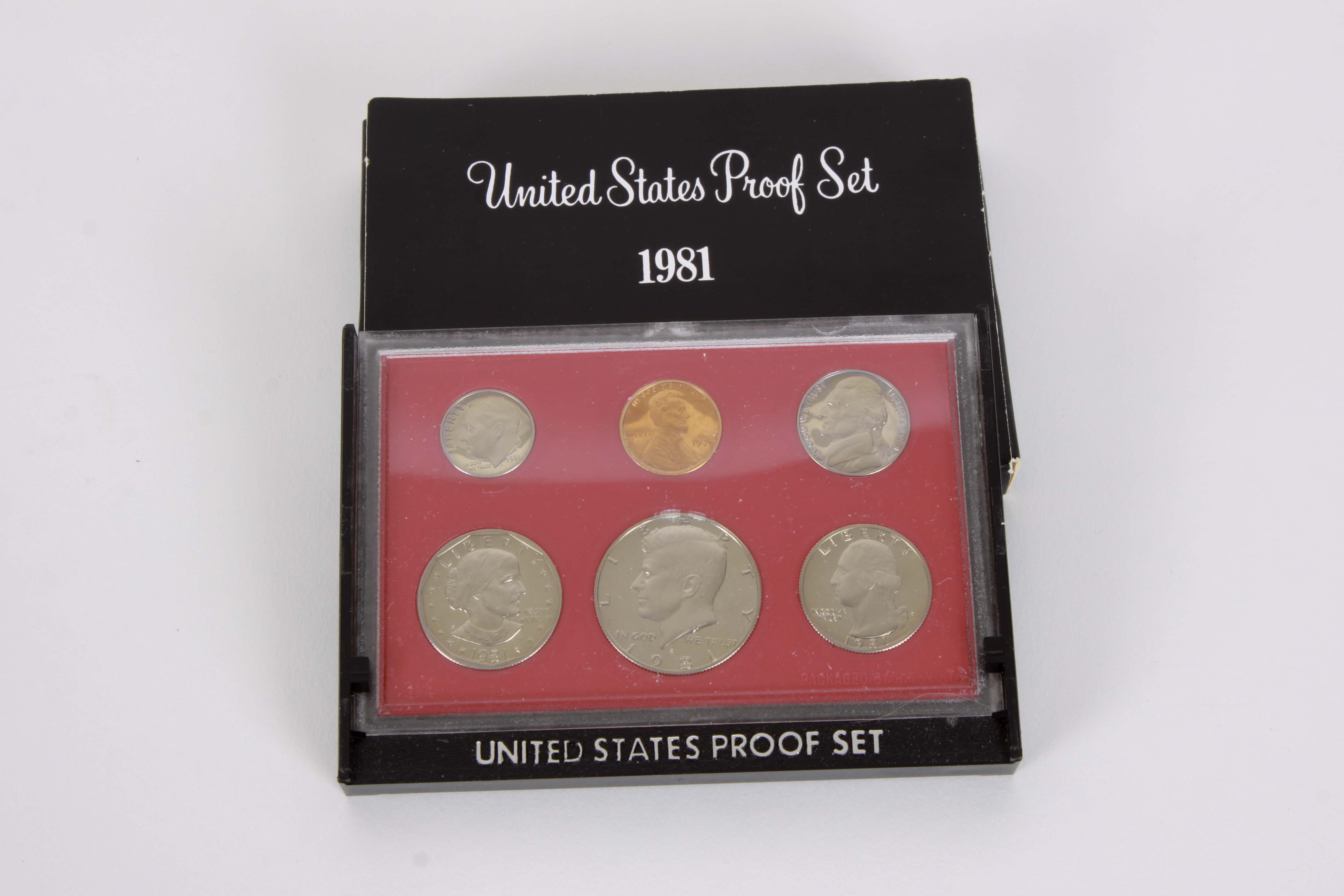 A Collection of Three United States Proof Coin Sets