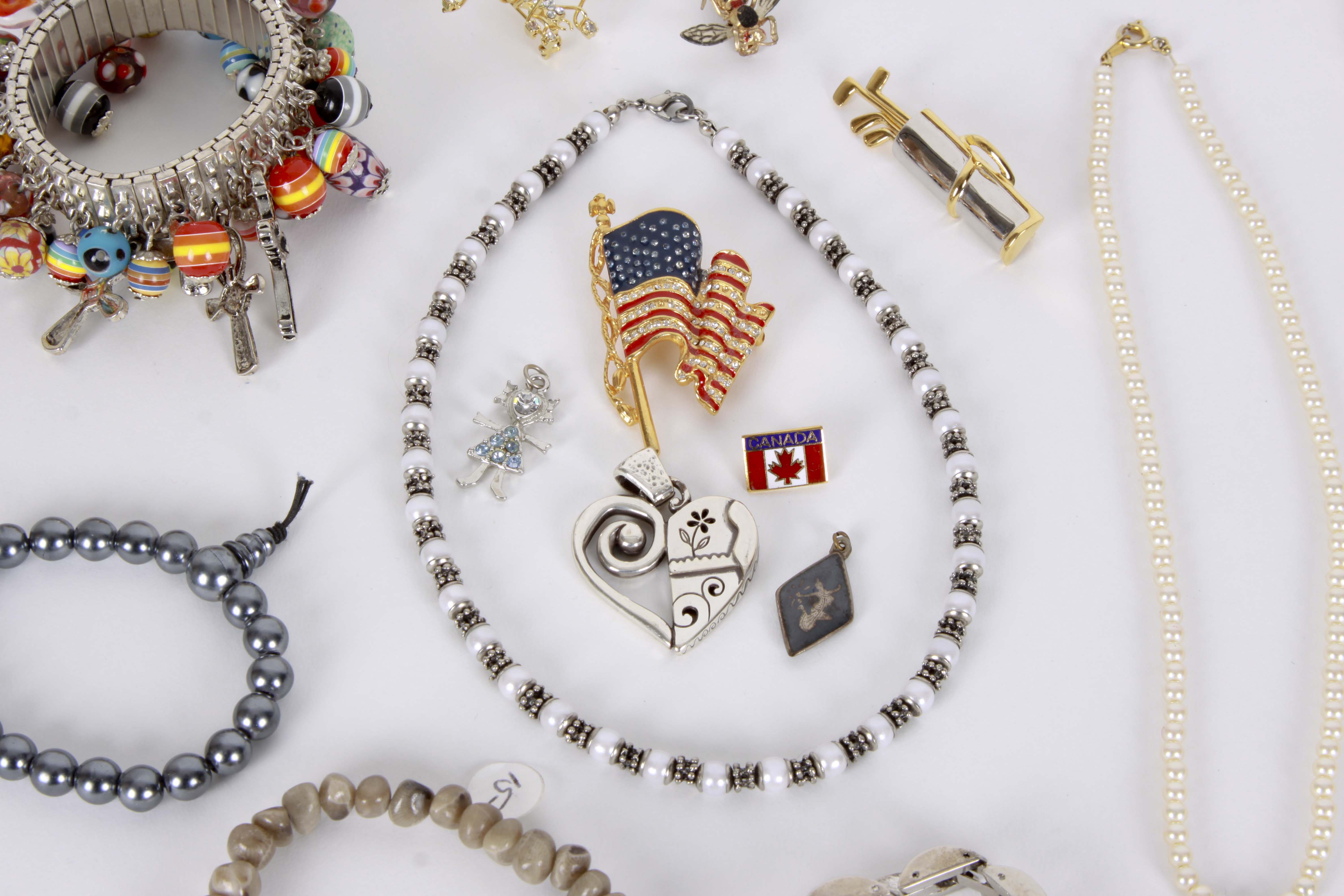 Assortment of Costume Jewelry