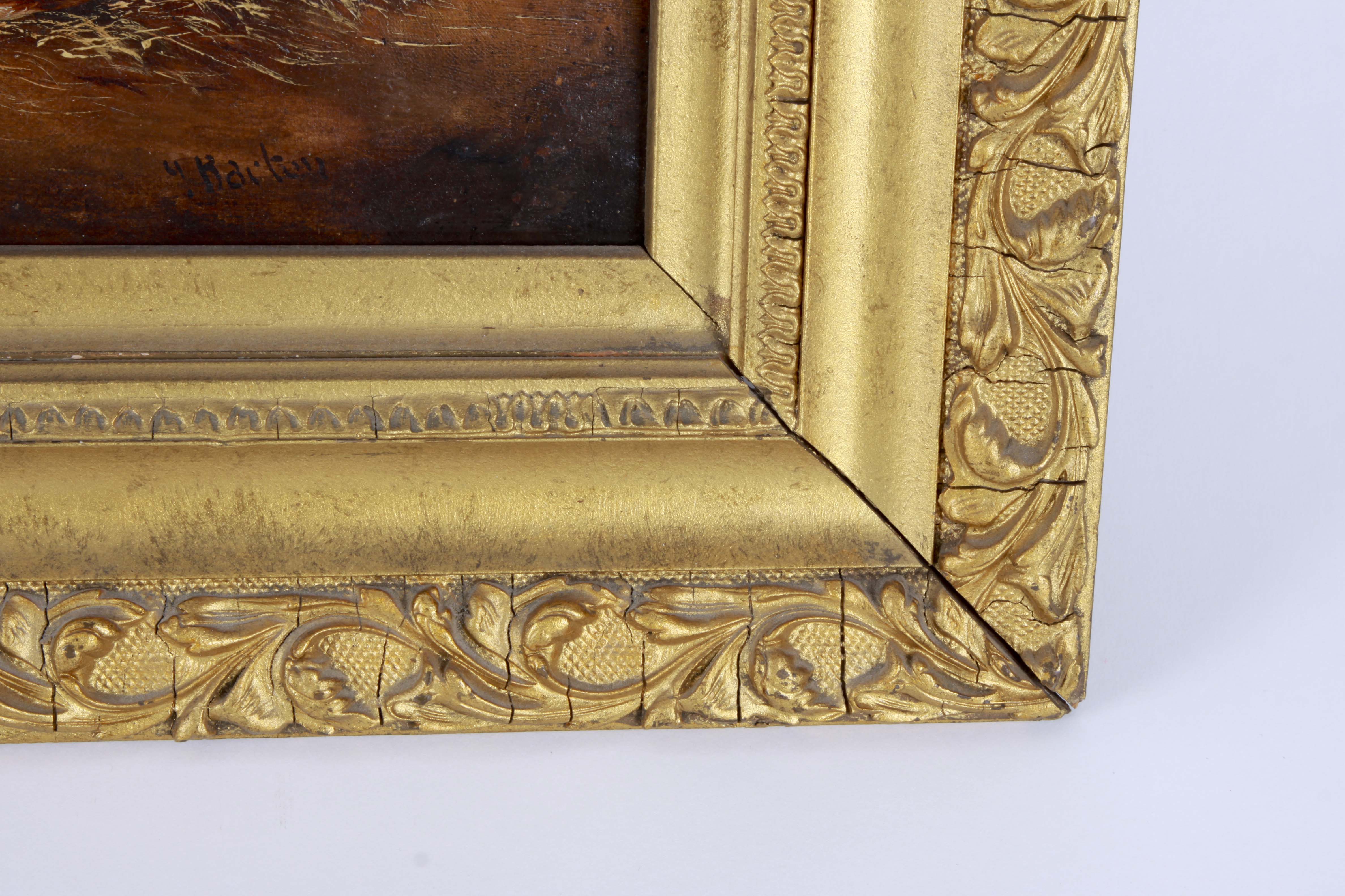 G. Barton Oil Painting of a Farm Scene