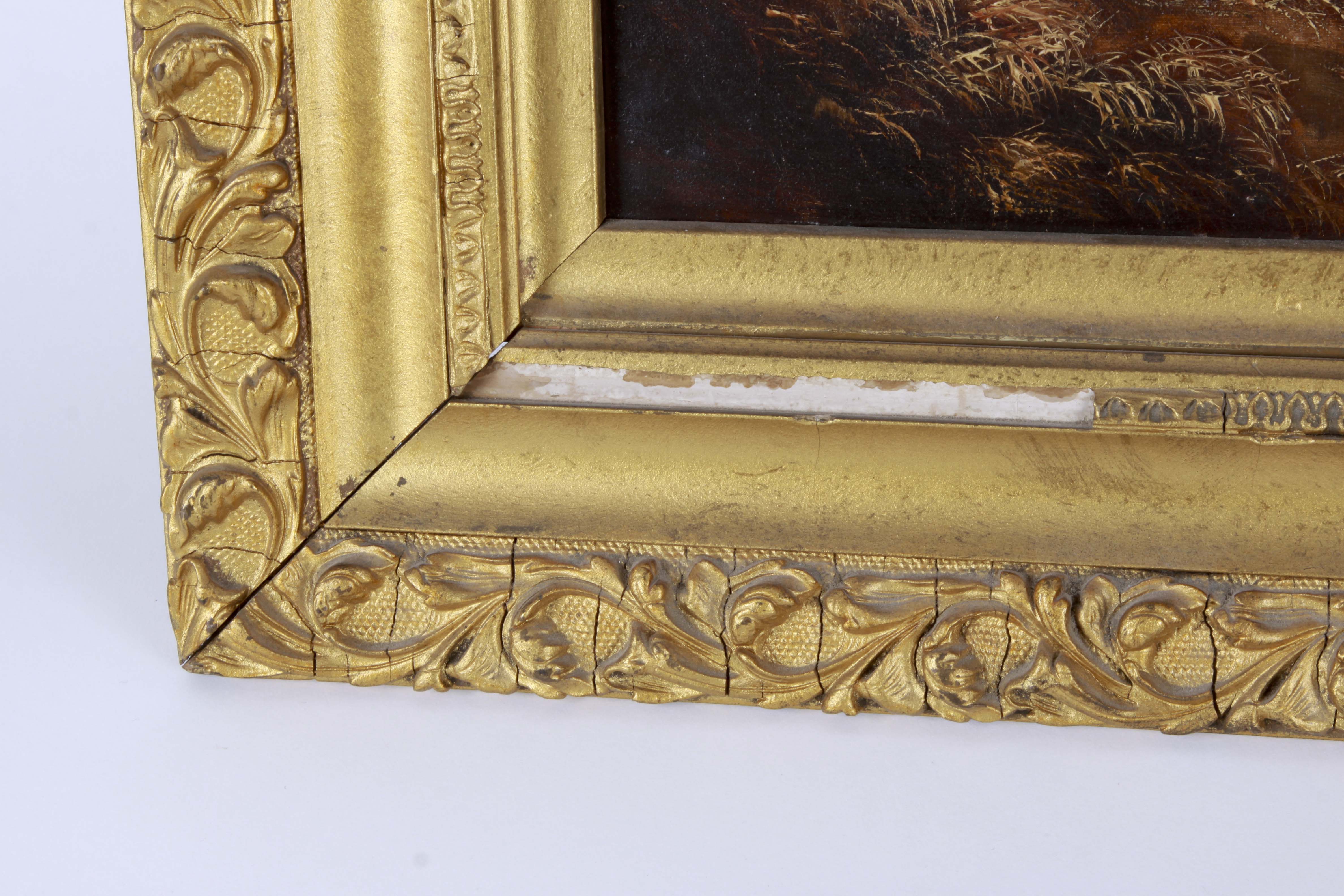 G. Barton Oil Painting of a Farm Scene