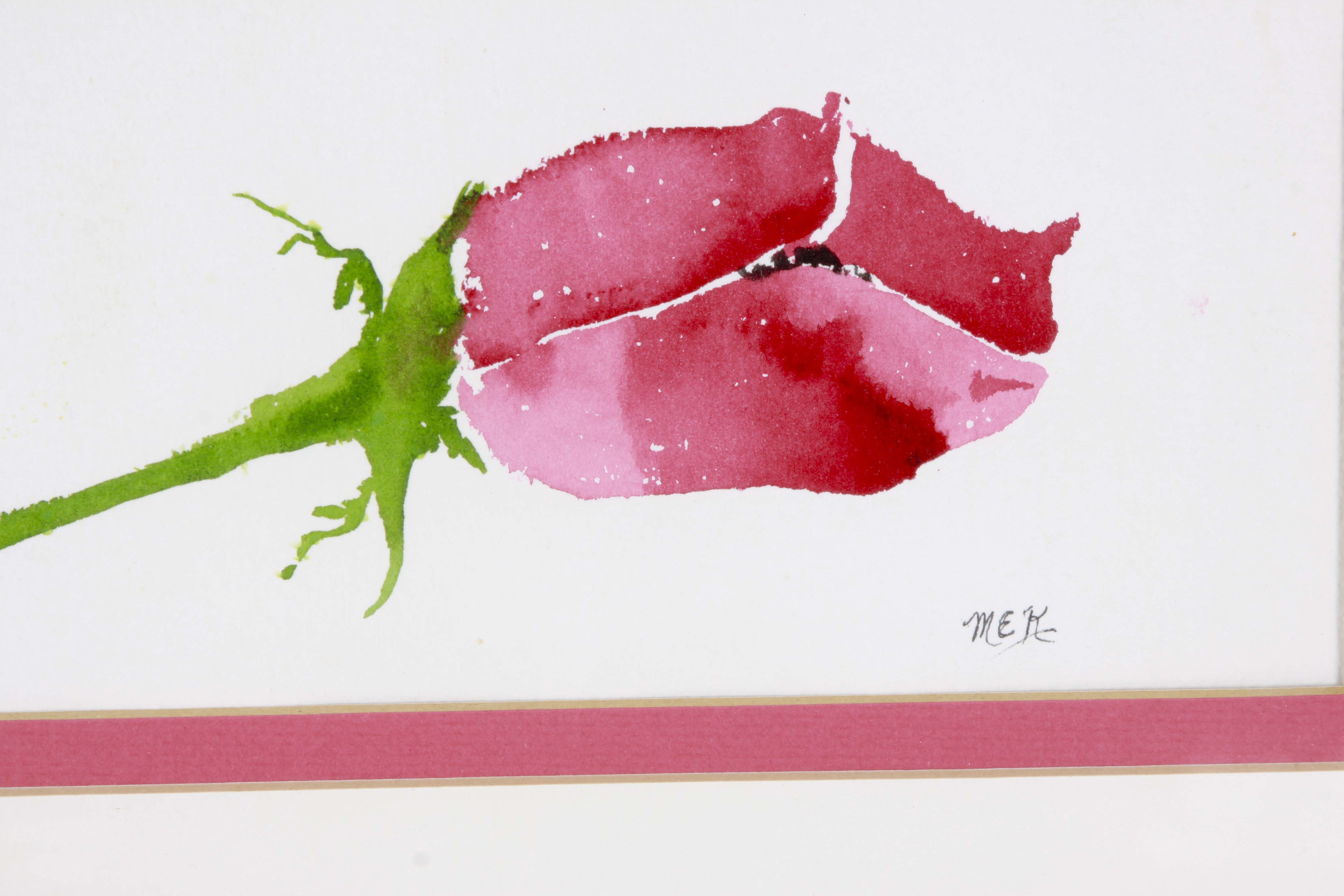 Original Watercolor of Poppies